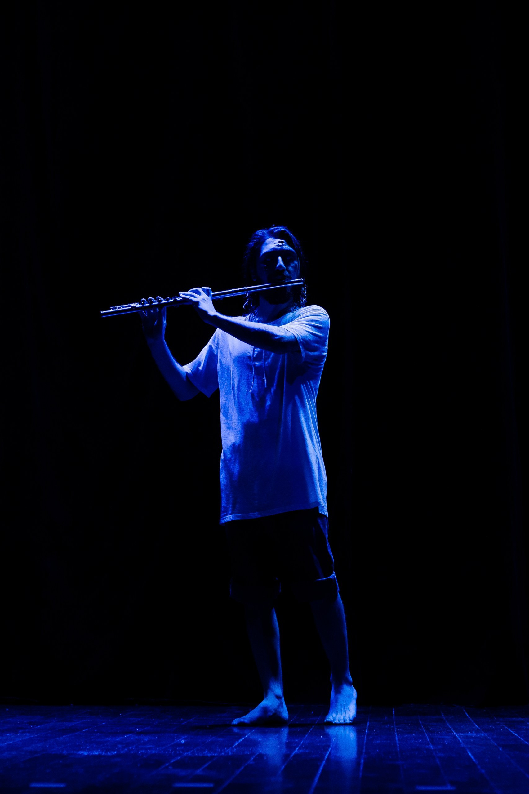 Fotografia de espetáculo teatral O Bem do Mar do grupo de teatro Anchieta Arte Cênica