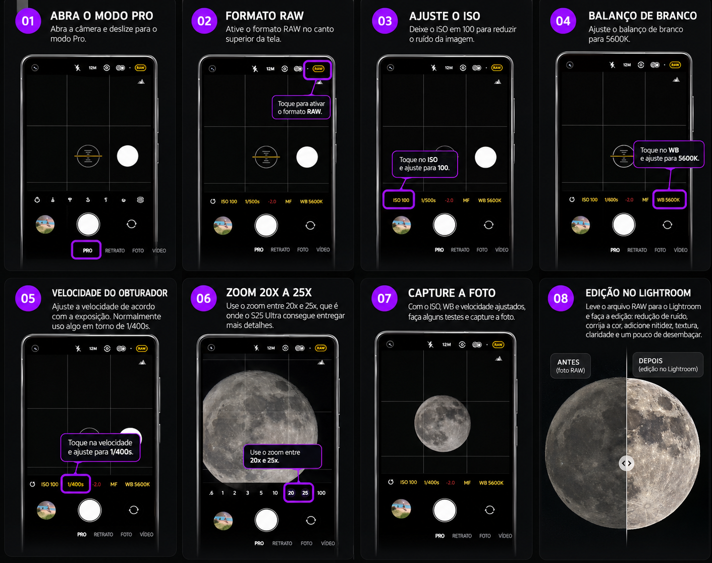 Como fotografei a Lua com um Galaxy S25 Ultra. Murillo ArtFoco | Fotografia em Gurupi — TO