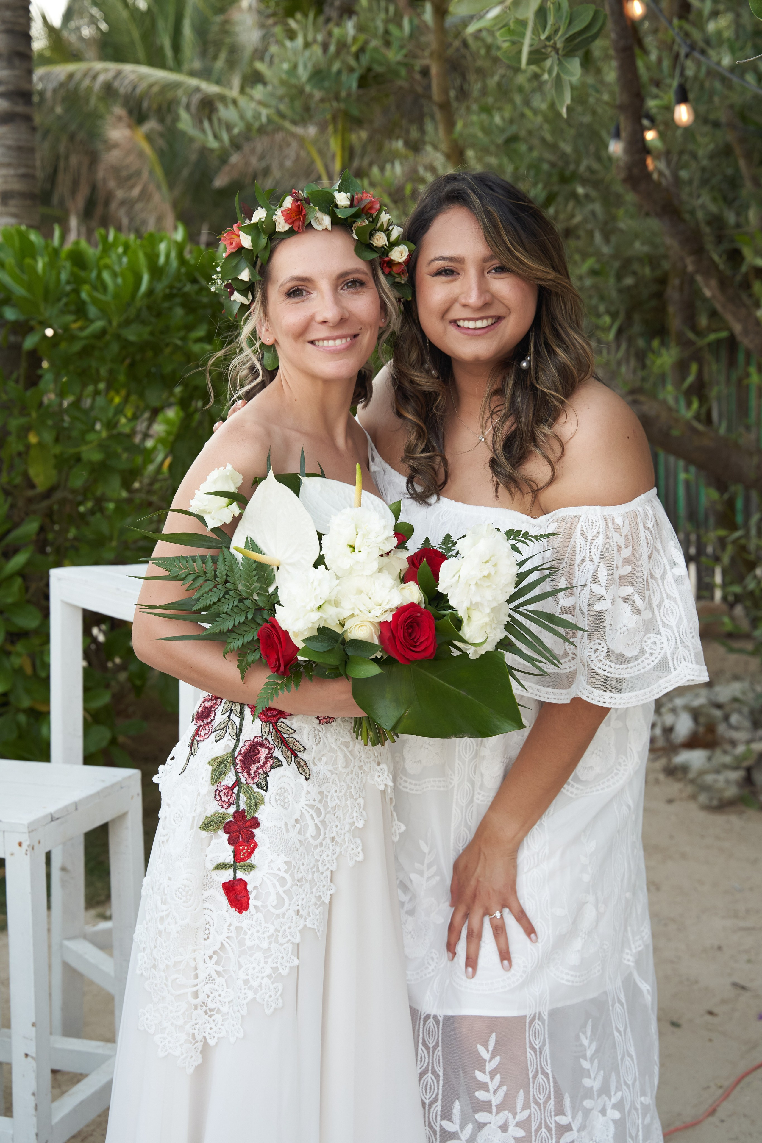 Luxury wedding photoshoot near Tulum beach