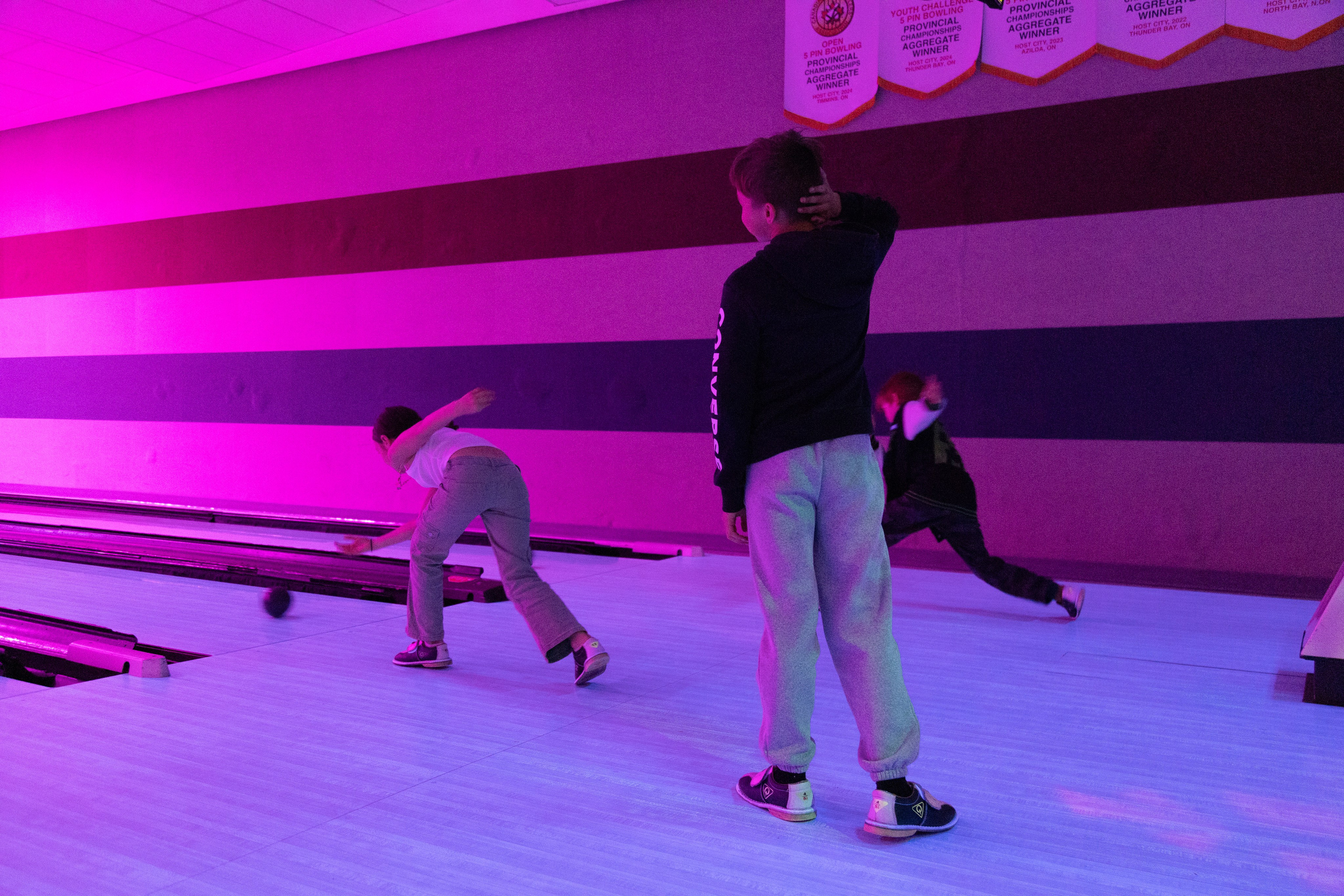 Alex LaCasse’s 8th Birthday at Mario’s Bowl 2025. Toronto Portrait Photographer Lena Lac