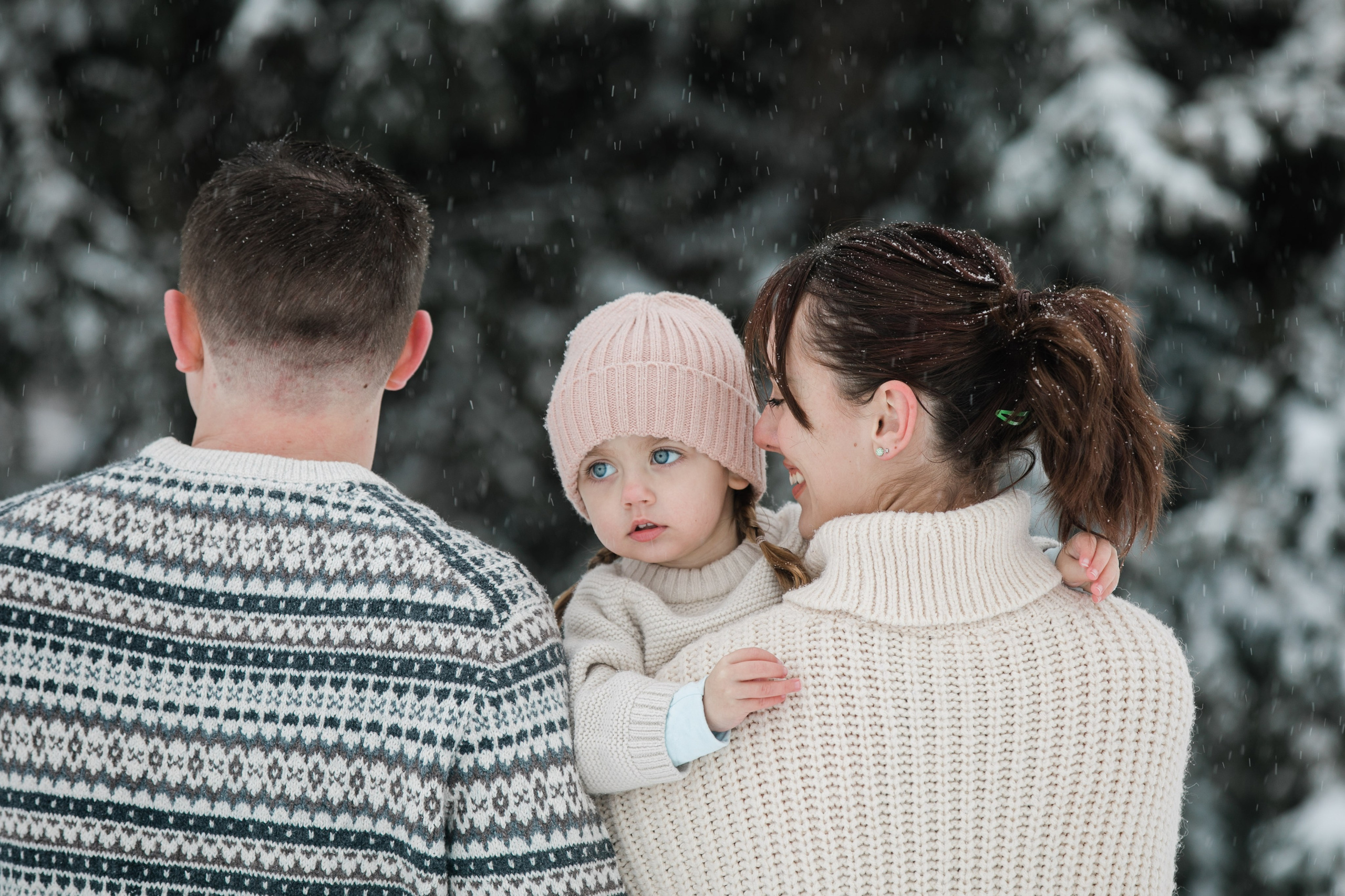 Zacher Winter Family Photos. Fotografía accesible en Calgary
