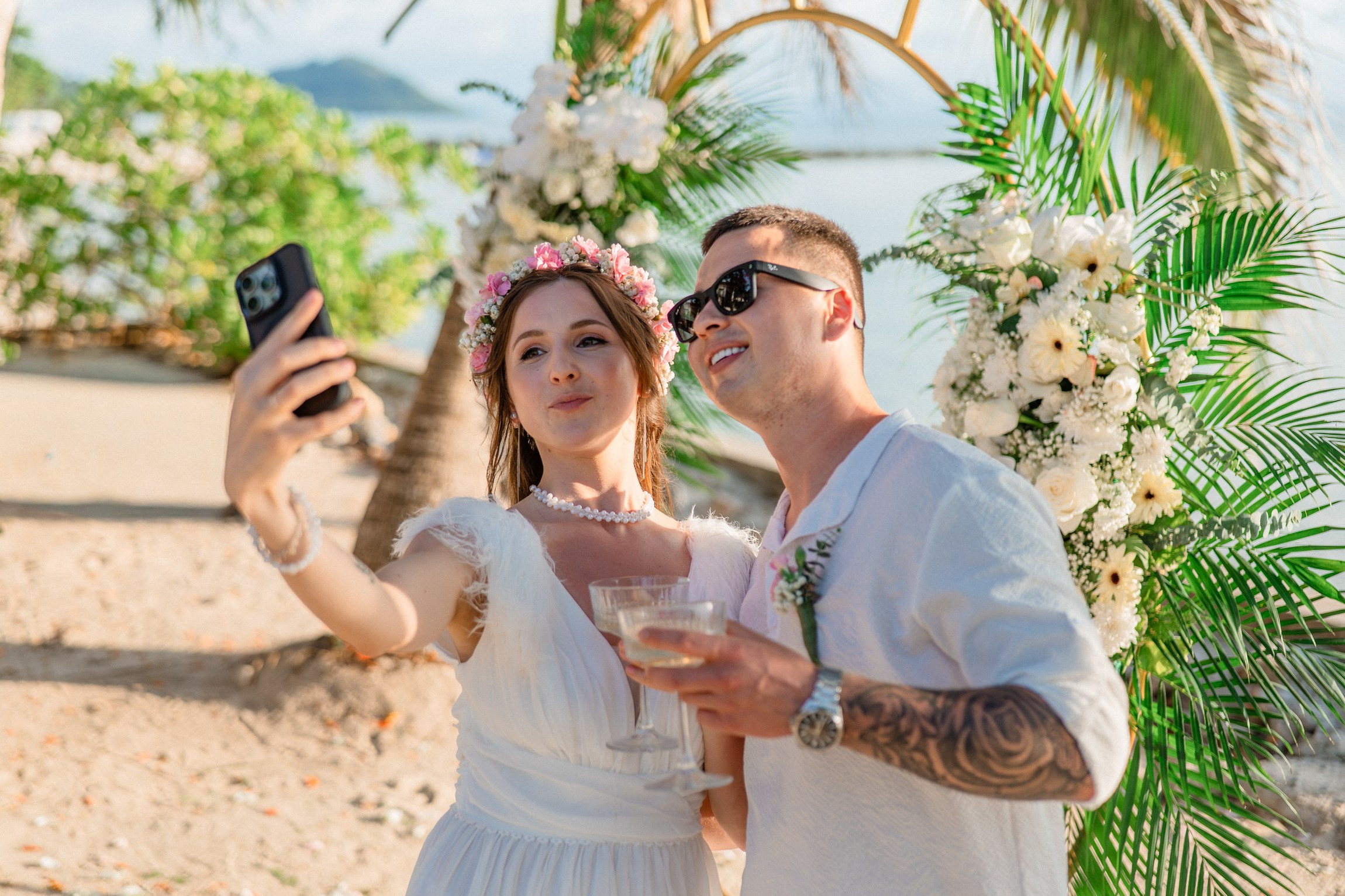 Wedding on the Beach in Koh Samui, Thailand | Tropical Destination Wedding