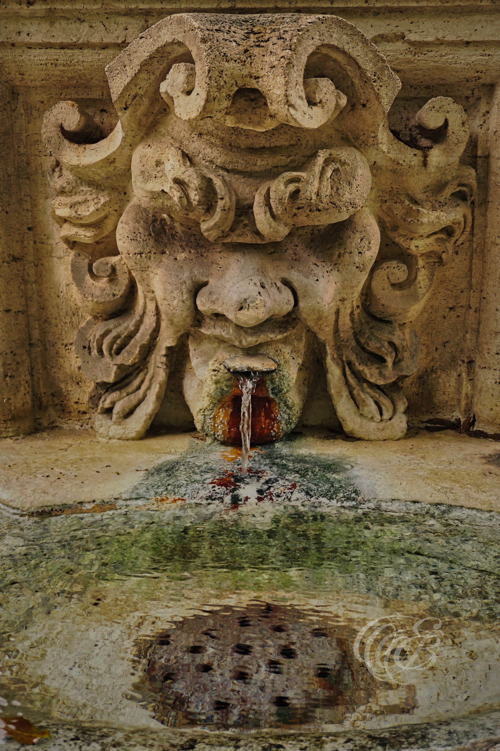 Rome, Italy – Villa Borghese Water Fountain – Eduardo Bartoli Fine Art Photography – Photograph of the water fountain in Villa Borghese park in Rome, historic landmark and part of the cultural heritage – Rome, Italy – Villa Borghese Water Fountain – Eduardo Bartoli Fine Art & Travel Photography.