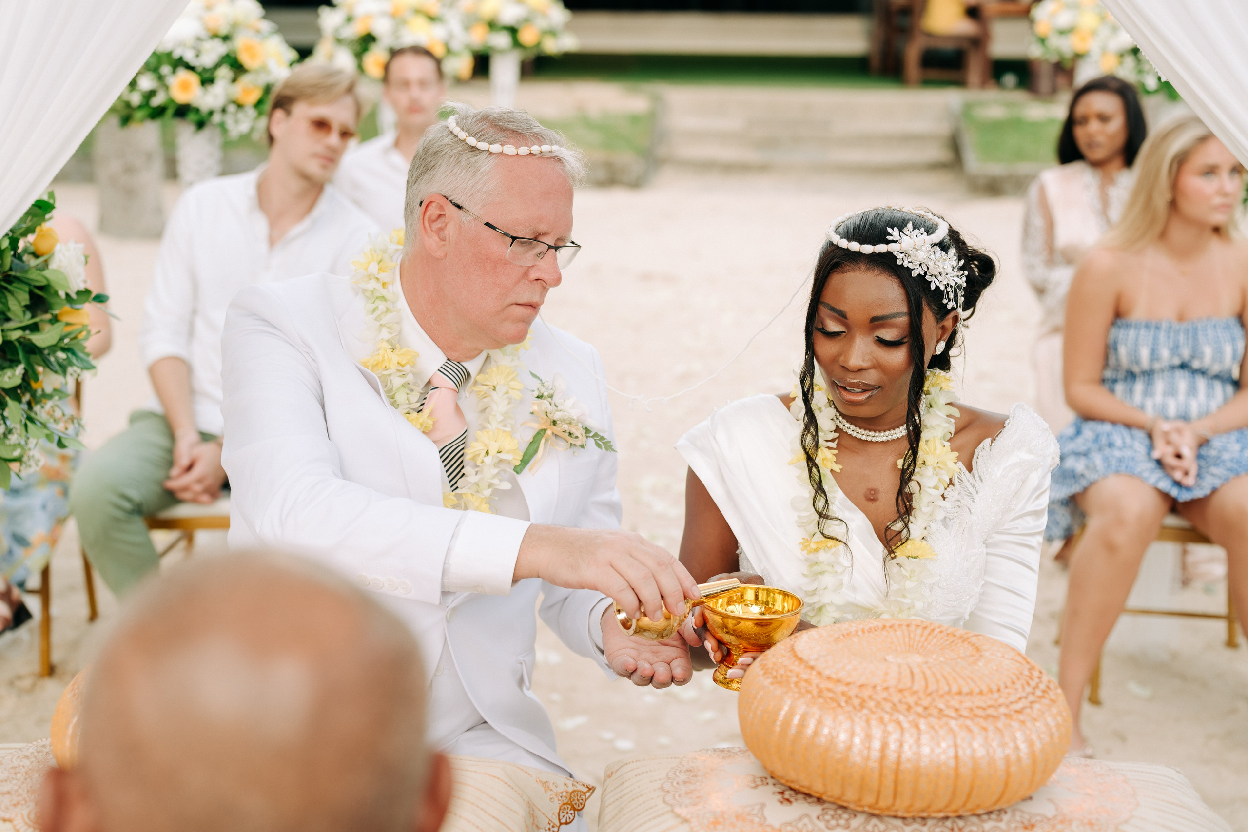 Romantic Buddhist wedding ceremony for two in Koh Samui, Thailand