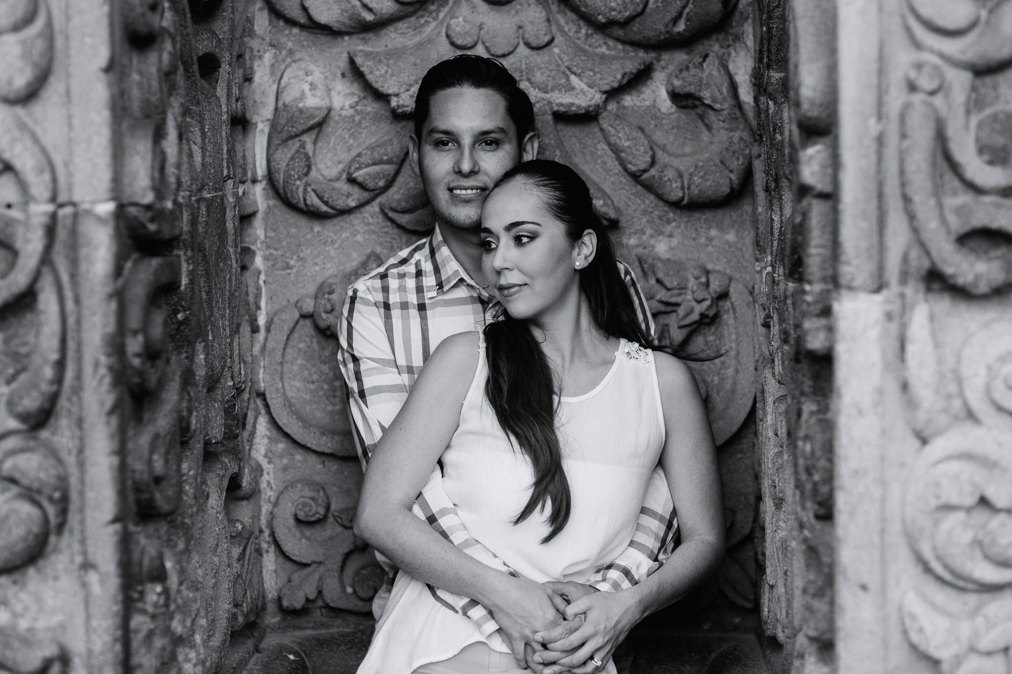 Isabela y David: Sesión pre boda en centro histórico de San Luis Potosí. Fotógrafo de bodas
