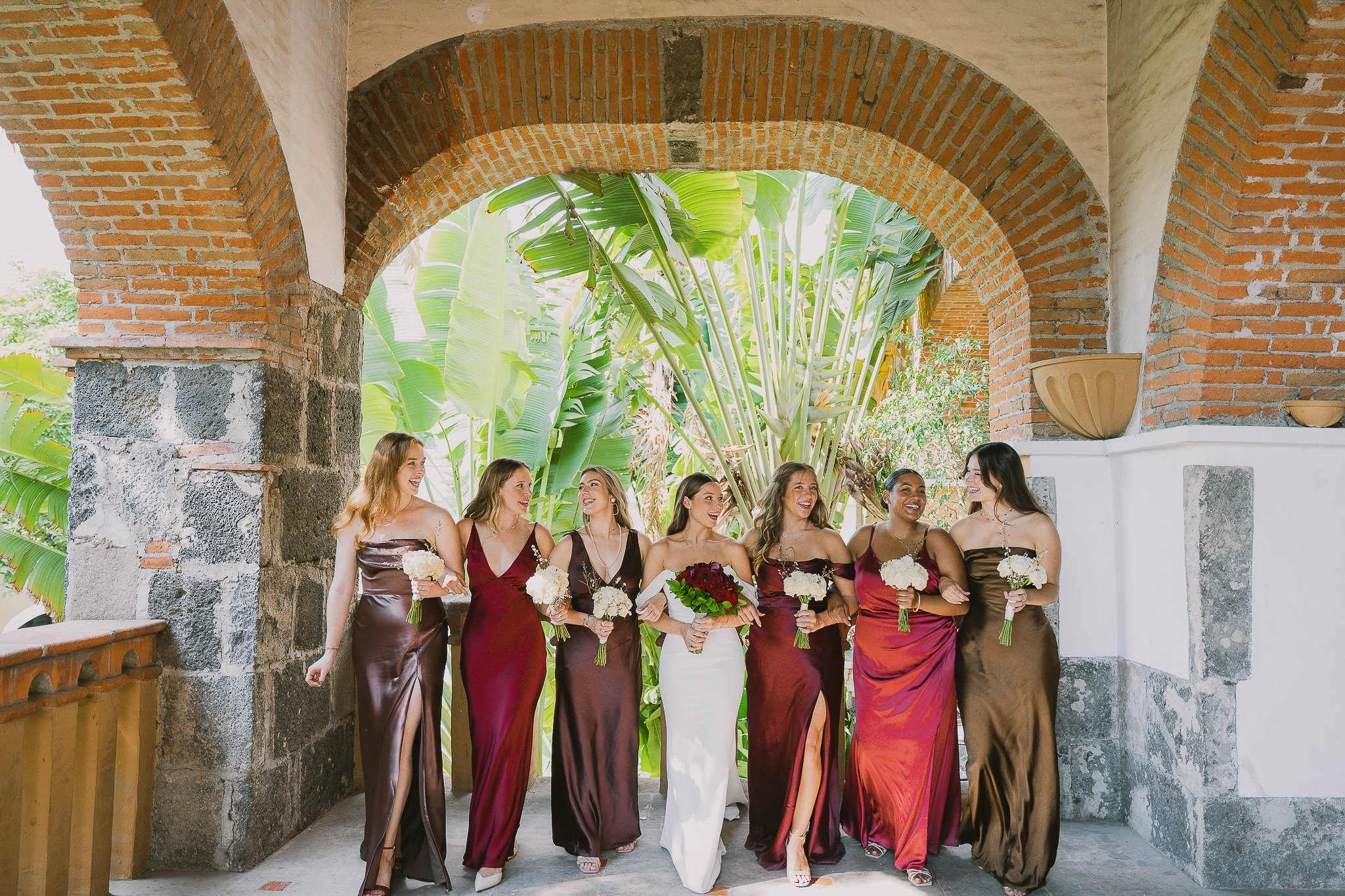 Bride getting ready before her destination wedding at Hacienda San Antonio El Puente, Mexico