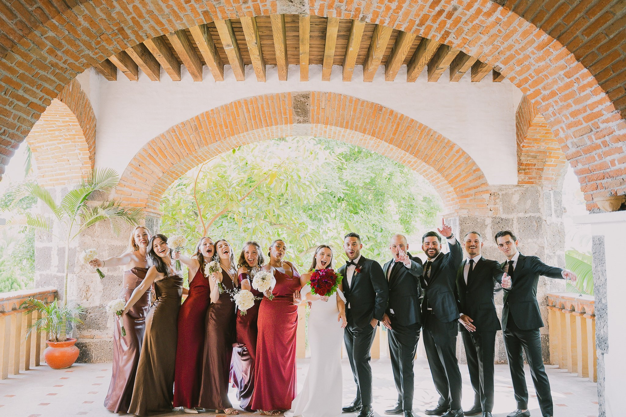 Wedding reception at Hacienda San Antonio El Puente, decor and head table