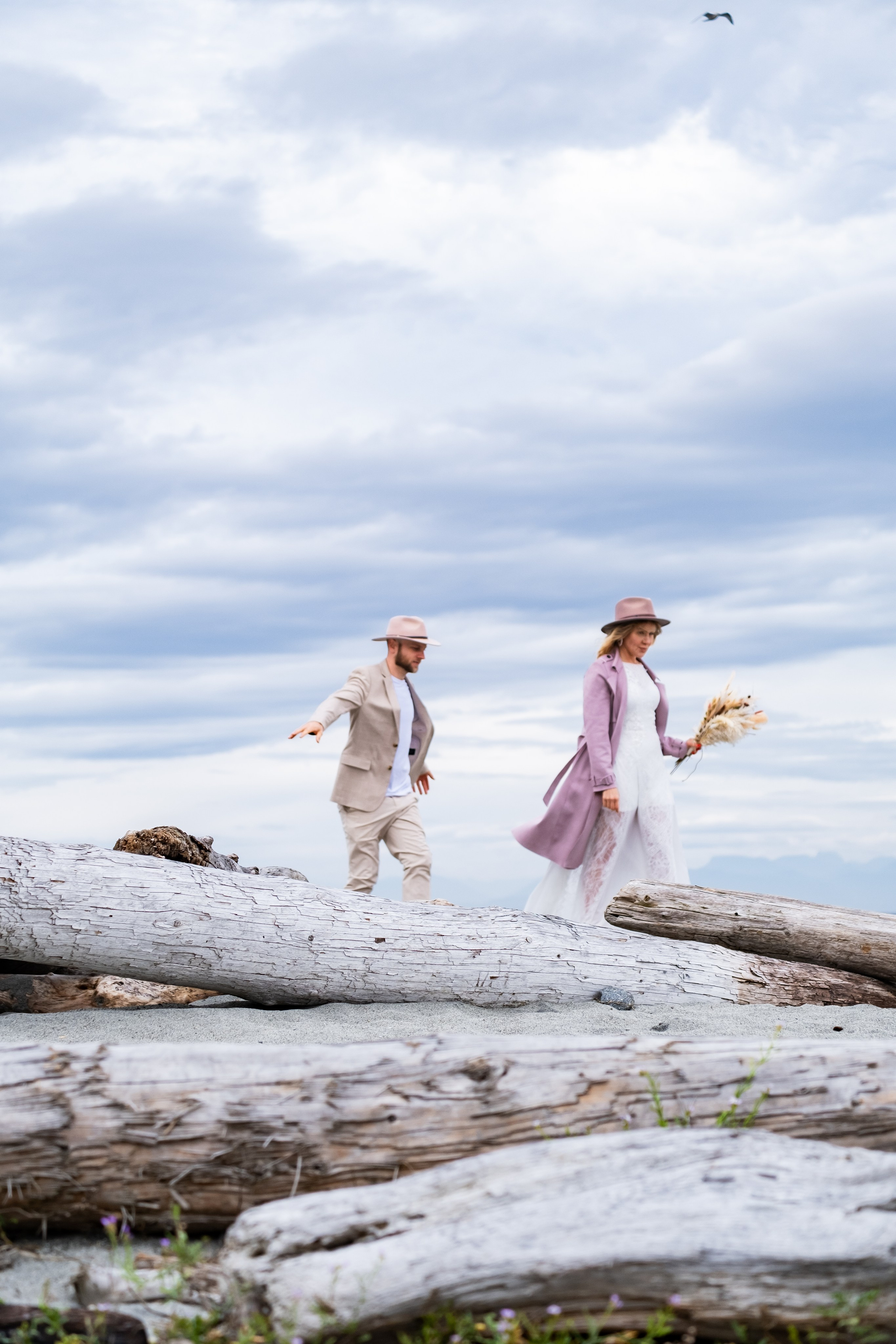 storytelling wedding portrait with calm natural tones