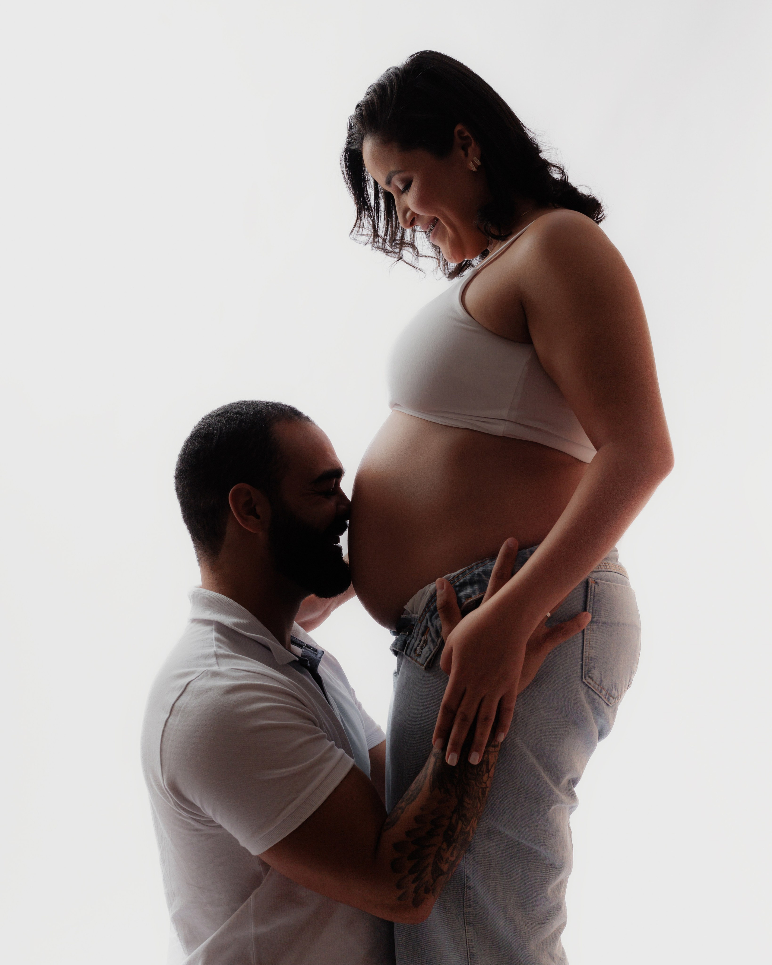 2025 | Beatriz — Gestante — Estudio. Denis Damasceno | Fotografia