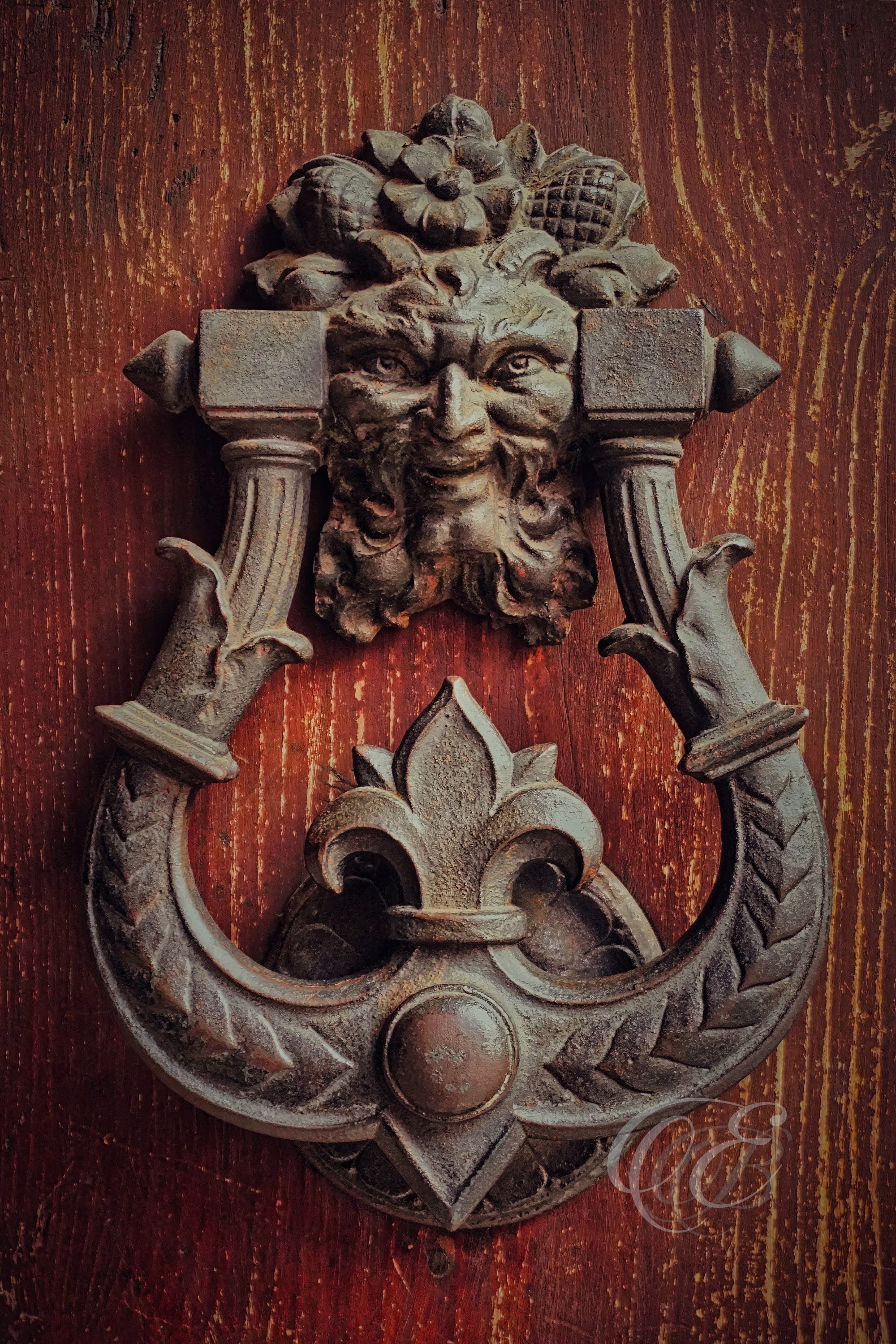 Florence Italy - Antique Door Knocker - Eduardo Bartoli Fine Art Photography - Antique door knocker in Florence, Italy – fine art photography by Eduardo Bartoli.
