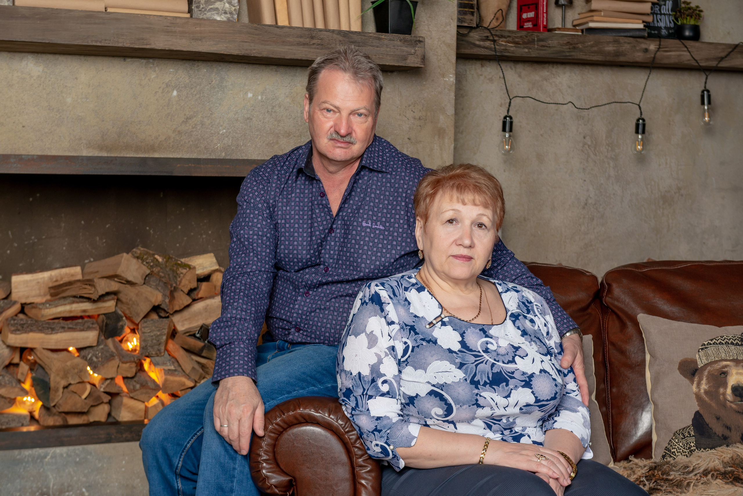 Photosession of a married couple in the studio. PHOTOGRAPHER QUINTANA ROO