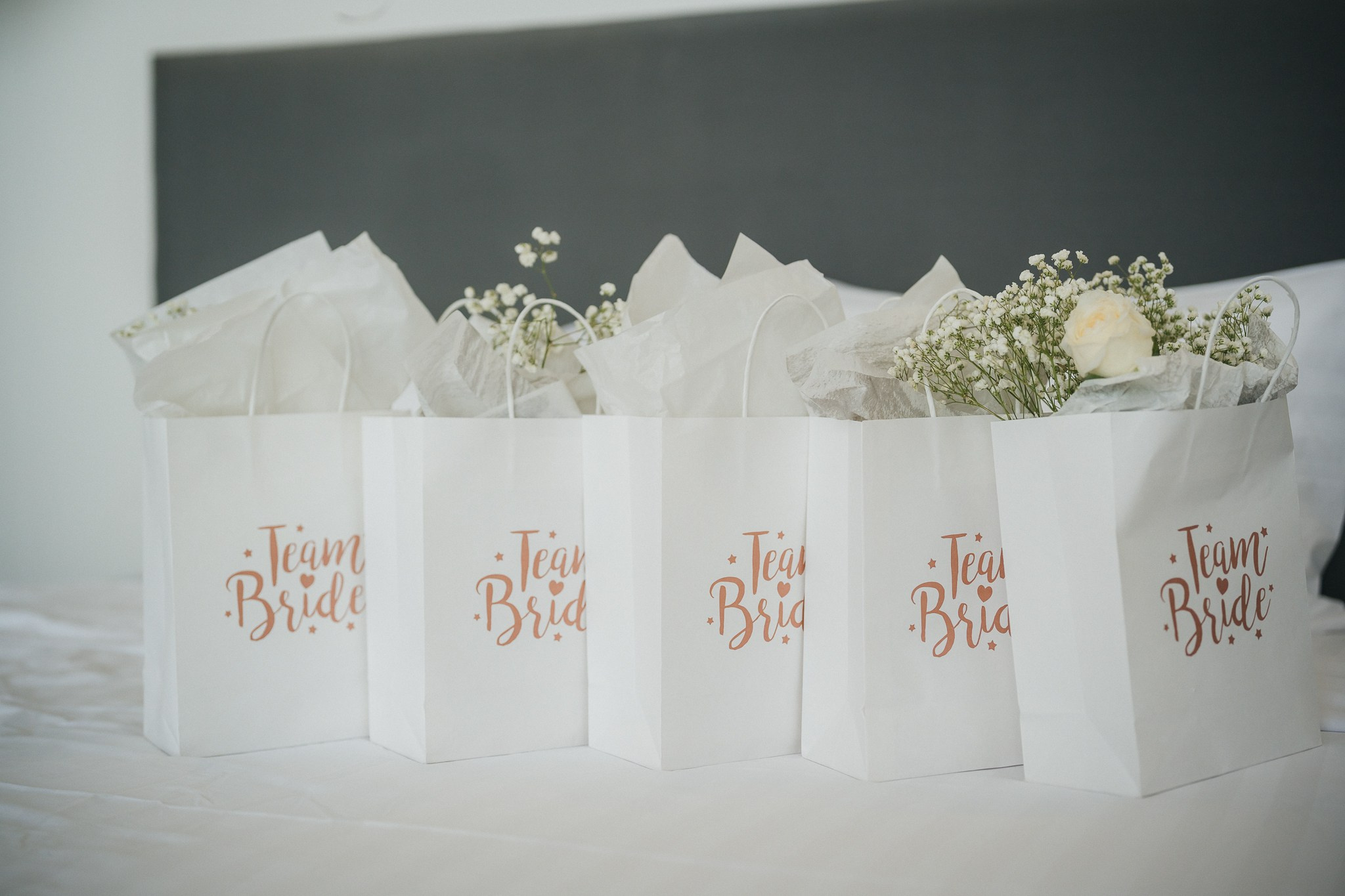 Romantic villa wedding venue decorated with fresh flowers in Koh Samui