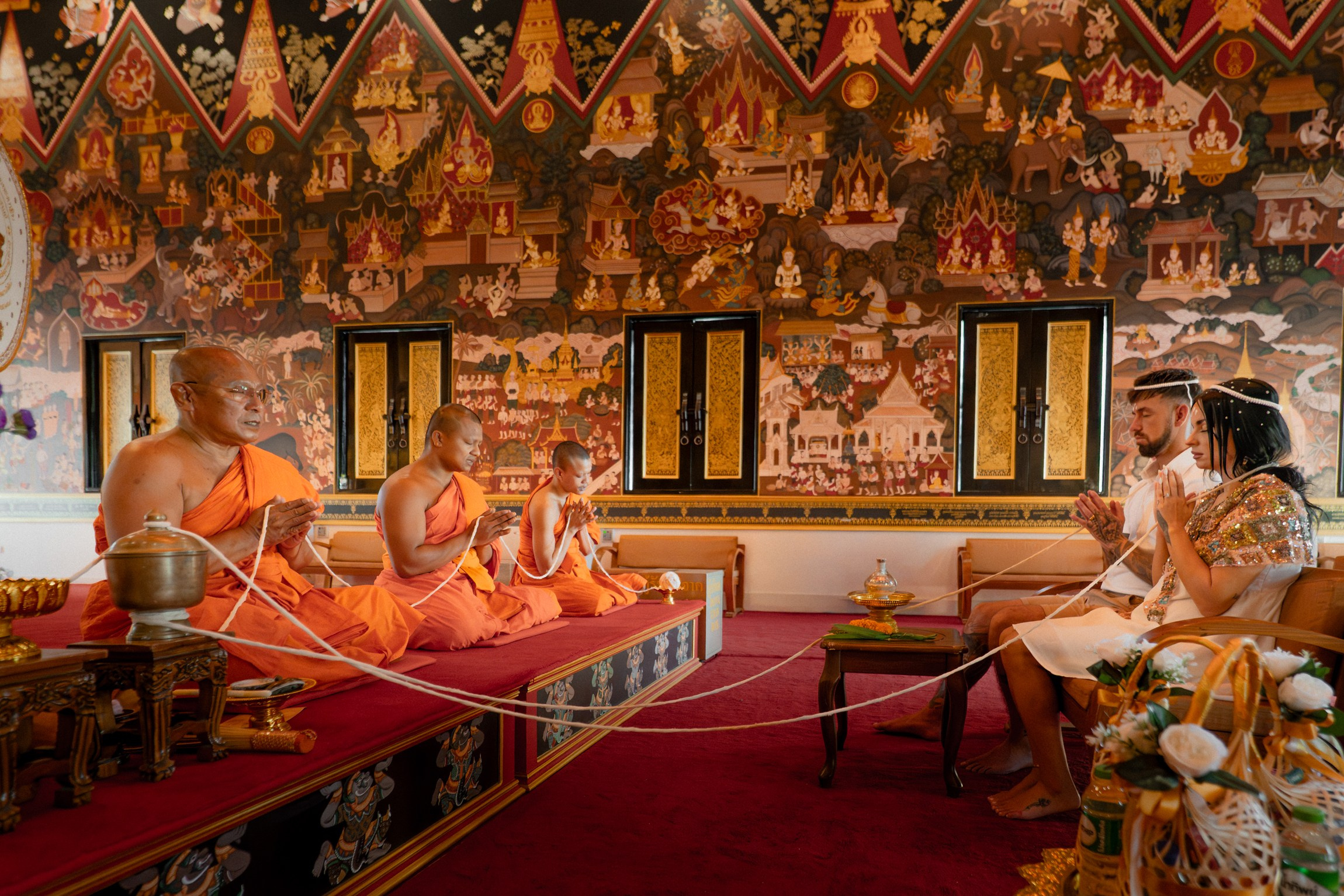 Private Buddhist Wedding Blessing Ceremony in Koh Samui