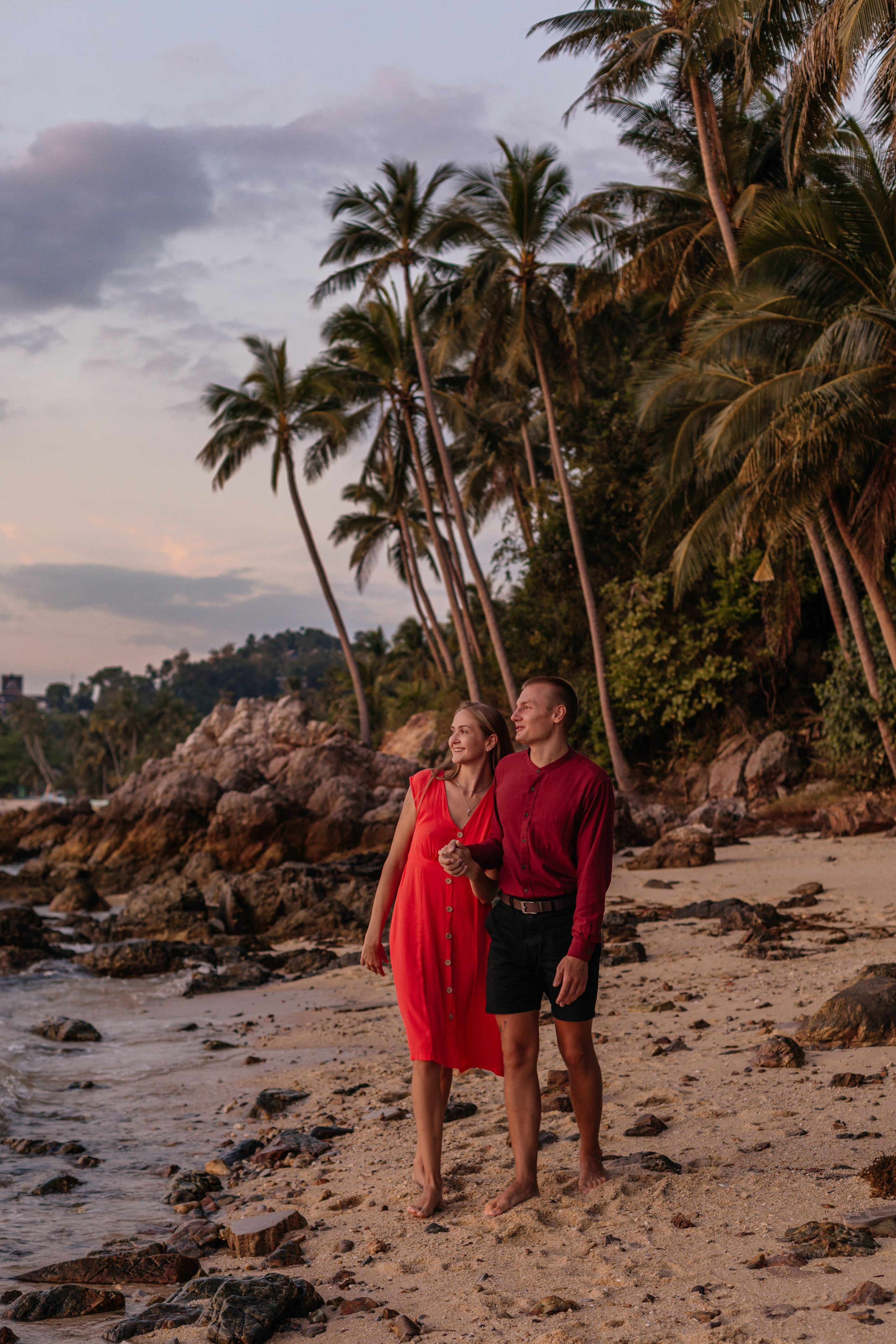Tropical family photoshoot in Koh Samui, Secret beach on Koh Samui