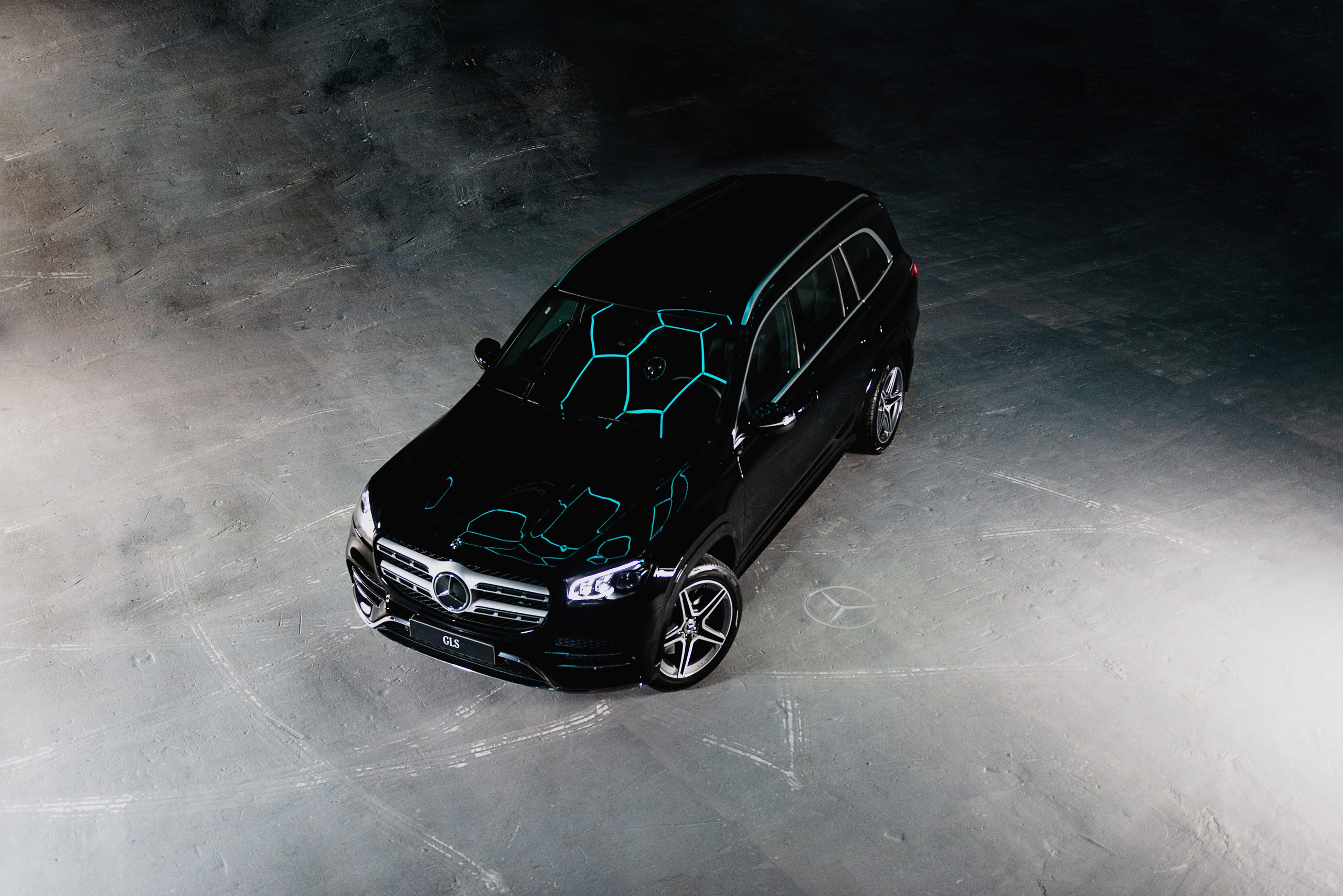 Автомобильная фотосъемка Mercedes GLS в студии. PHOTOGRAPHER QUINTANA ROO