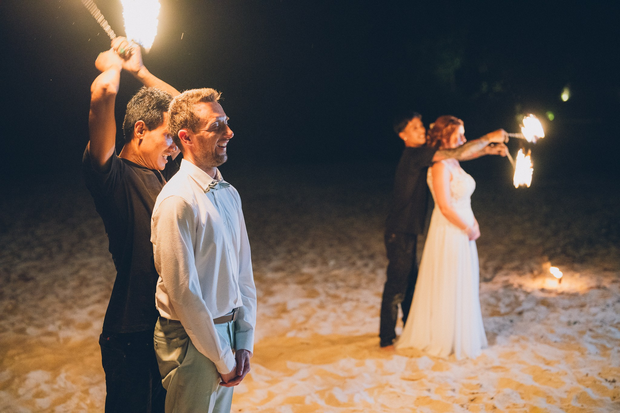 Fire Dancers Wedding Thailand