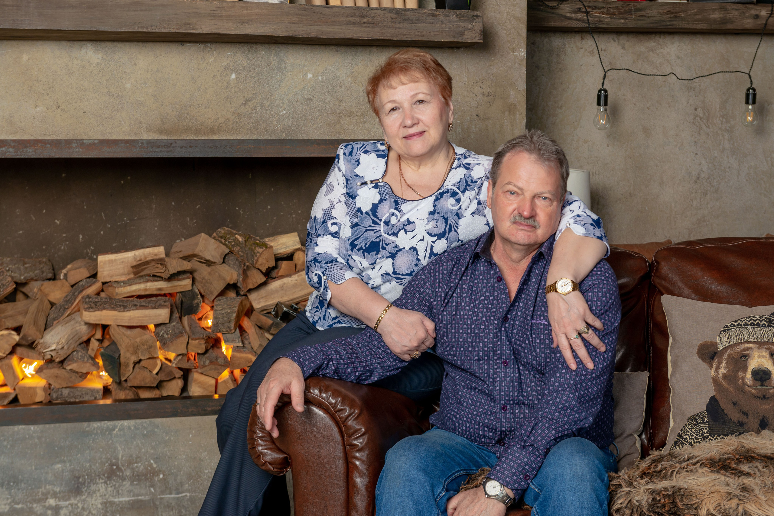 Photosession of a married couple in the studio. PHOTOGRAPHER QUINTANA ROO