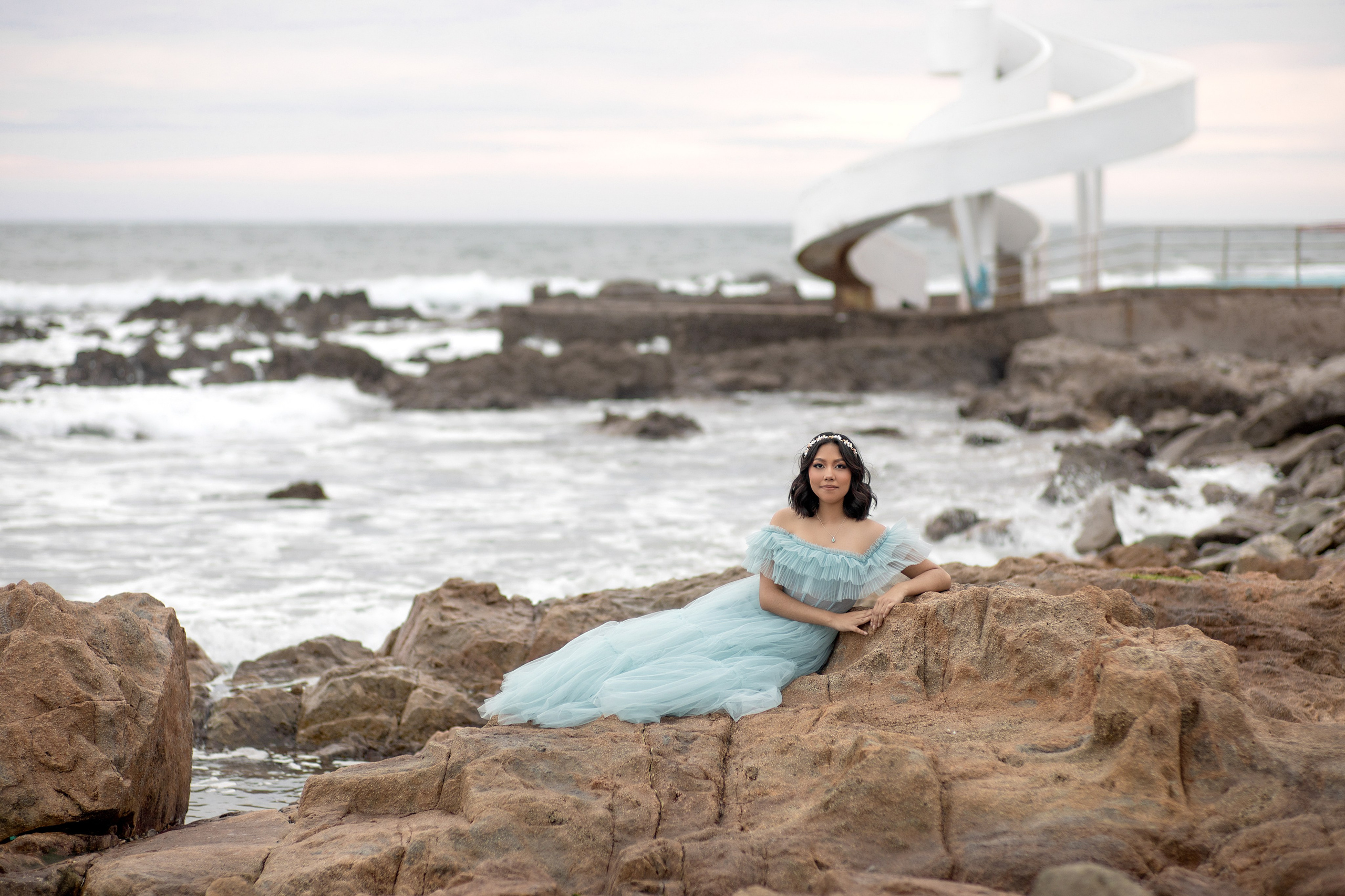 Portrait photography on the rocks of Olas Altas Beach