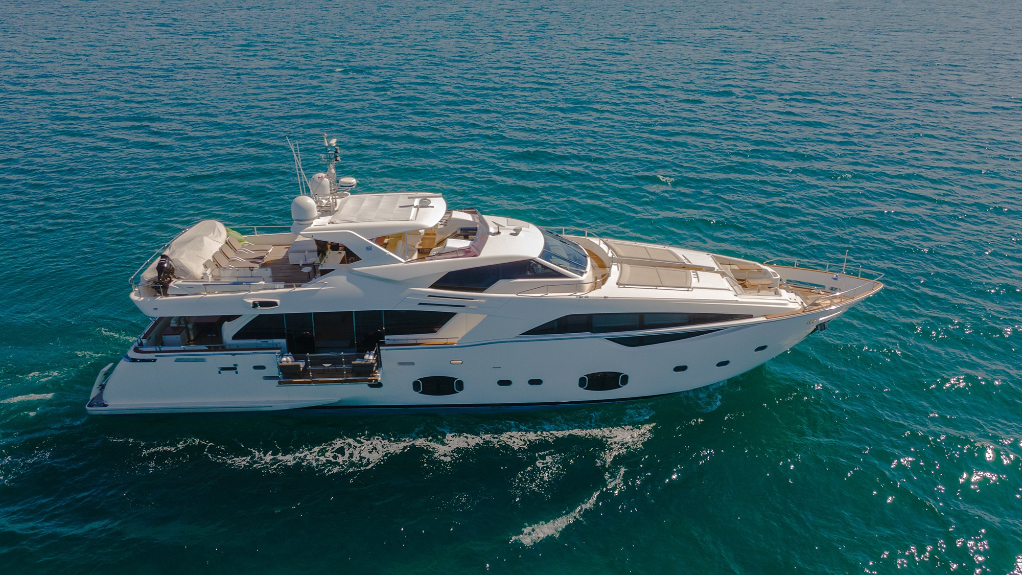 00 foot luxury yacht photographed from the ocean in La Paz Baja California Sur Mexico – yacht and marine real estate photography