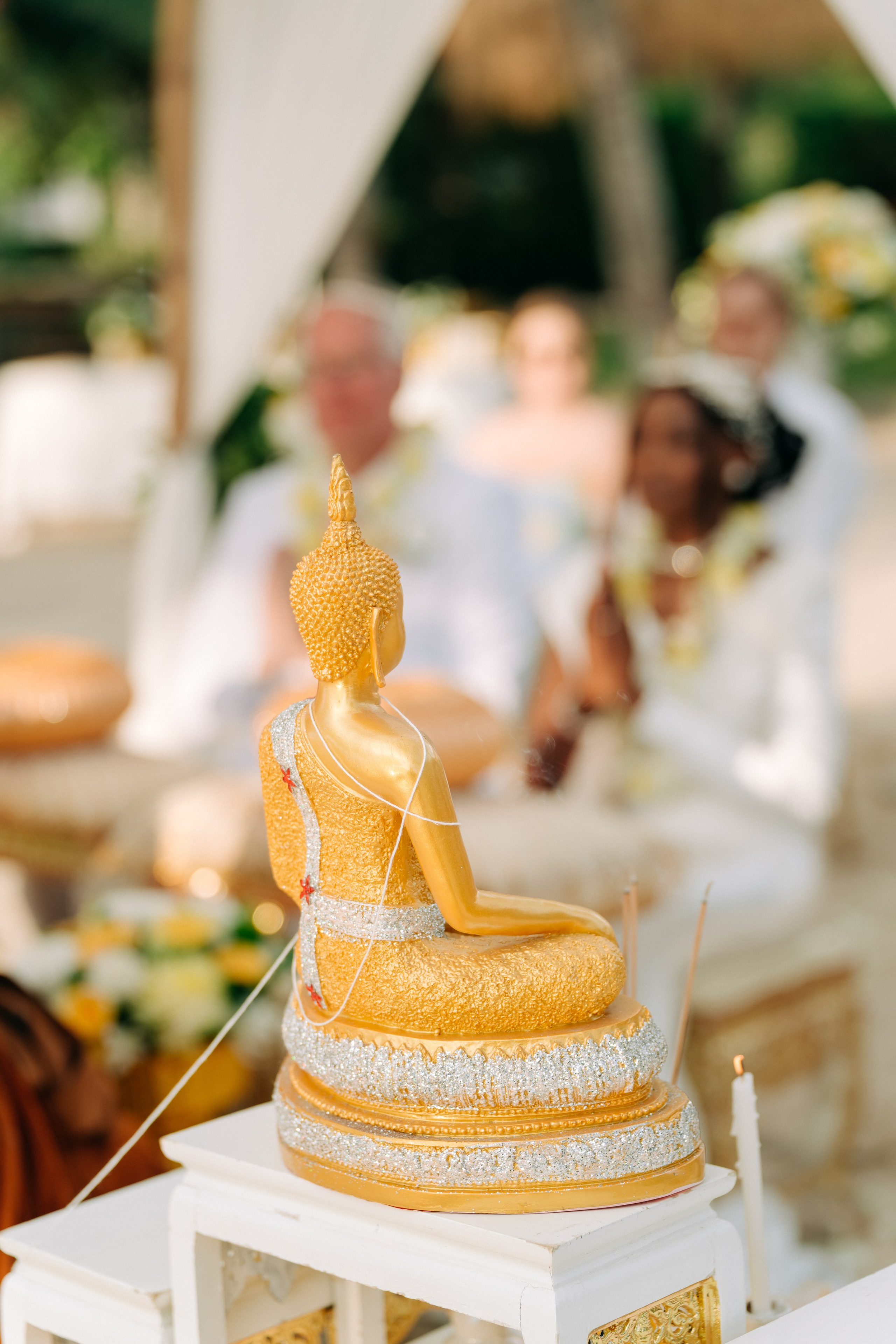 Romantic Buddhist wedding ceremony for two in Koh Samui, Thailand