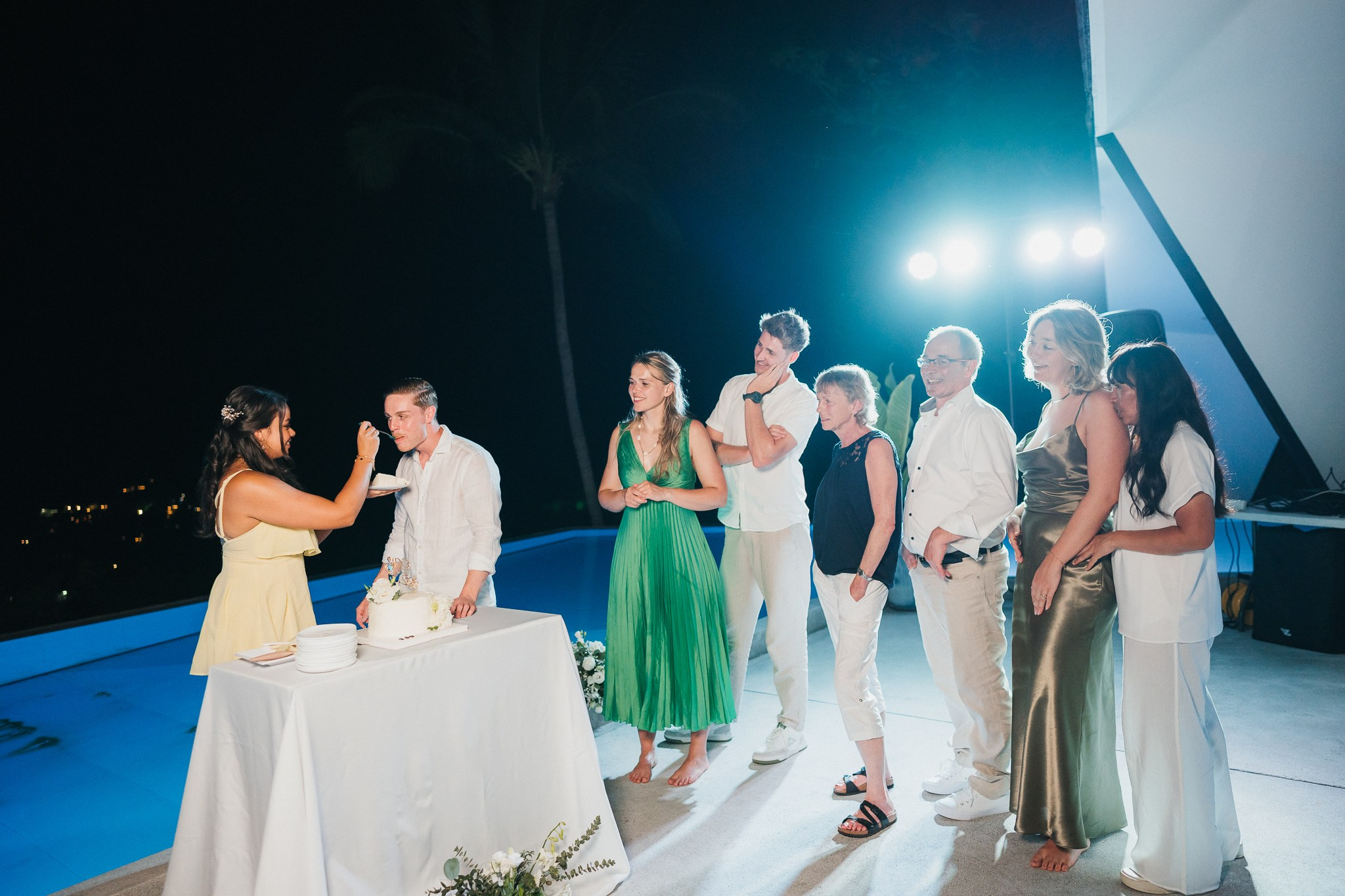Private wedding celebration for two at a luxury villa in Koh Samui