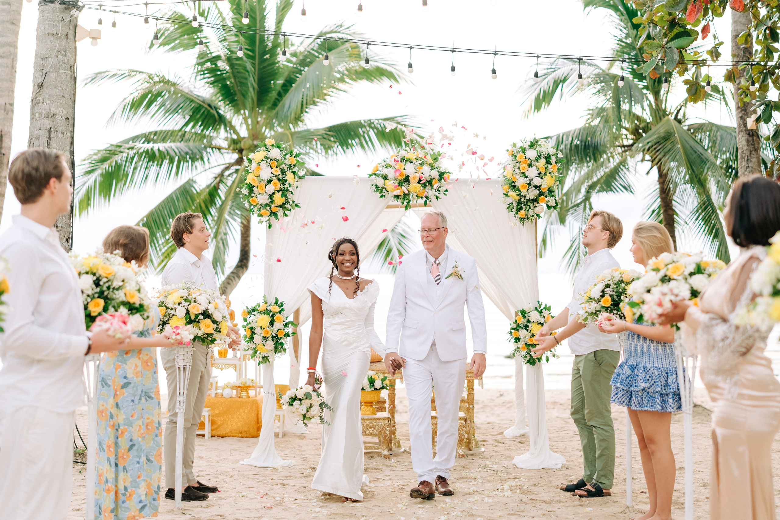 Sacred Buddhist Wedding Ceremony on Koh Samui Beach