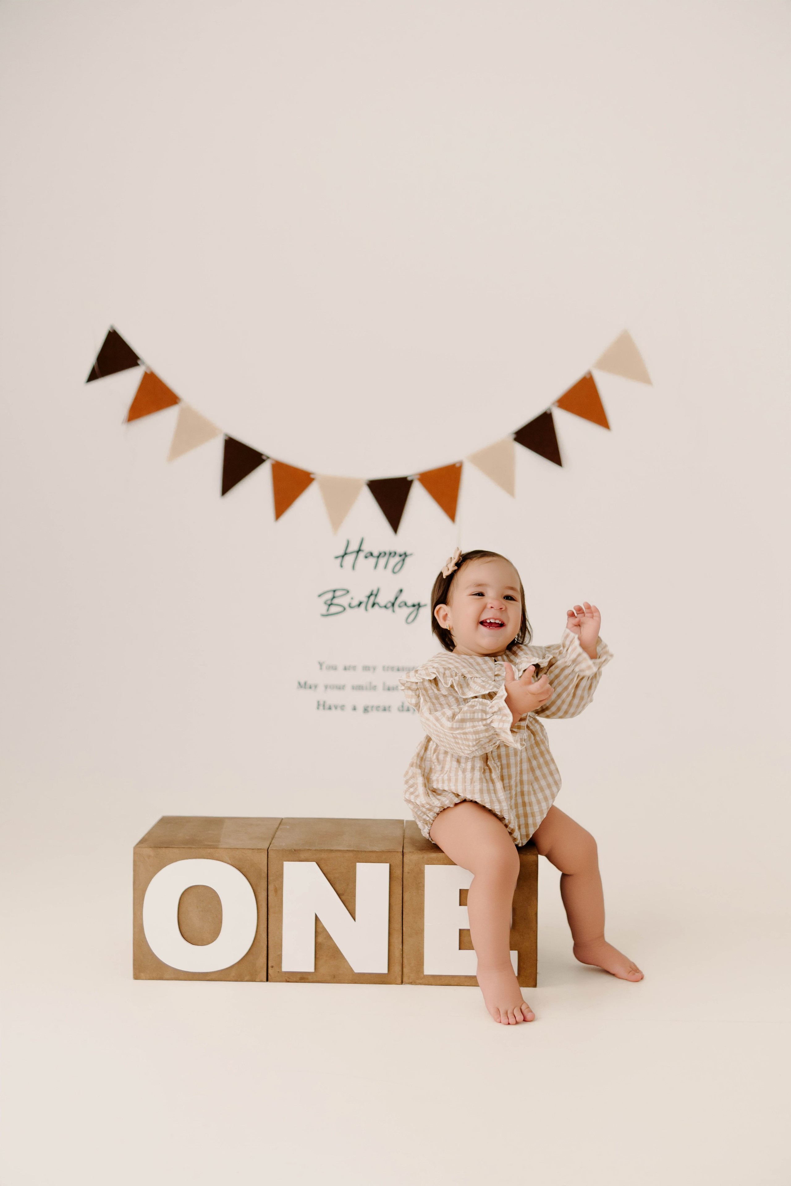 Ensaio de aniversário 1 ano de Cecília em estúdio Vitória da Conquista. Estúdio Natani Fotografia