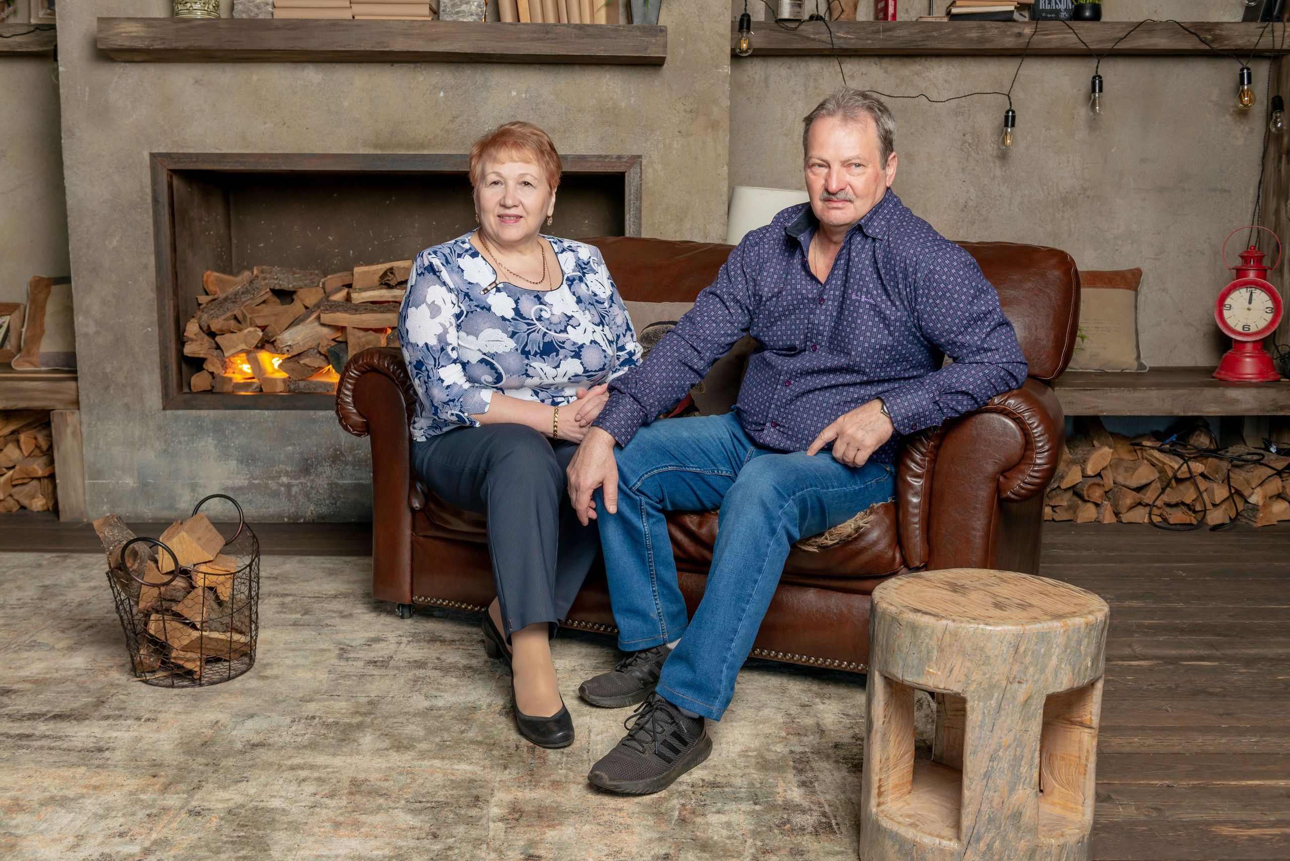 Photosession of a married couple in the studio. PHOTOGRAPHER QUINTANA ROO