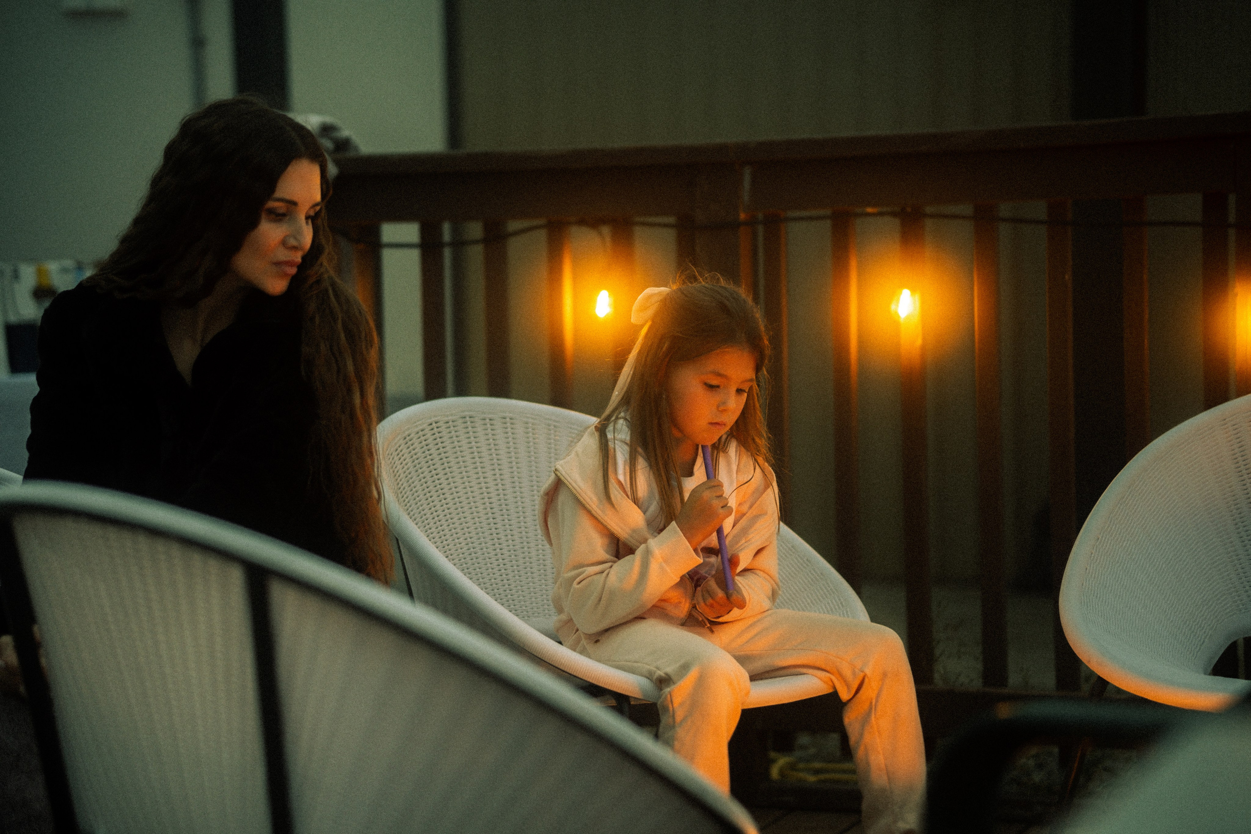 soft light evening wedding portrait