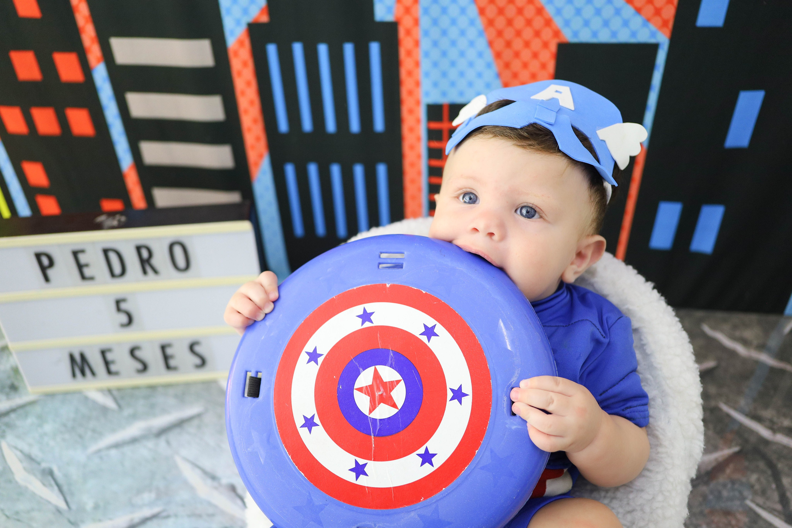 Capitão América (3M-12M). Estúdio Gustavo Bueno
