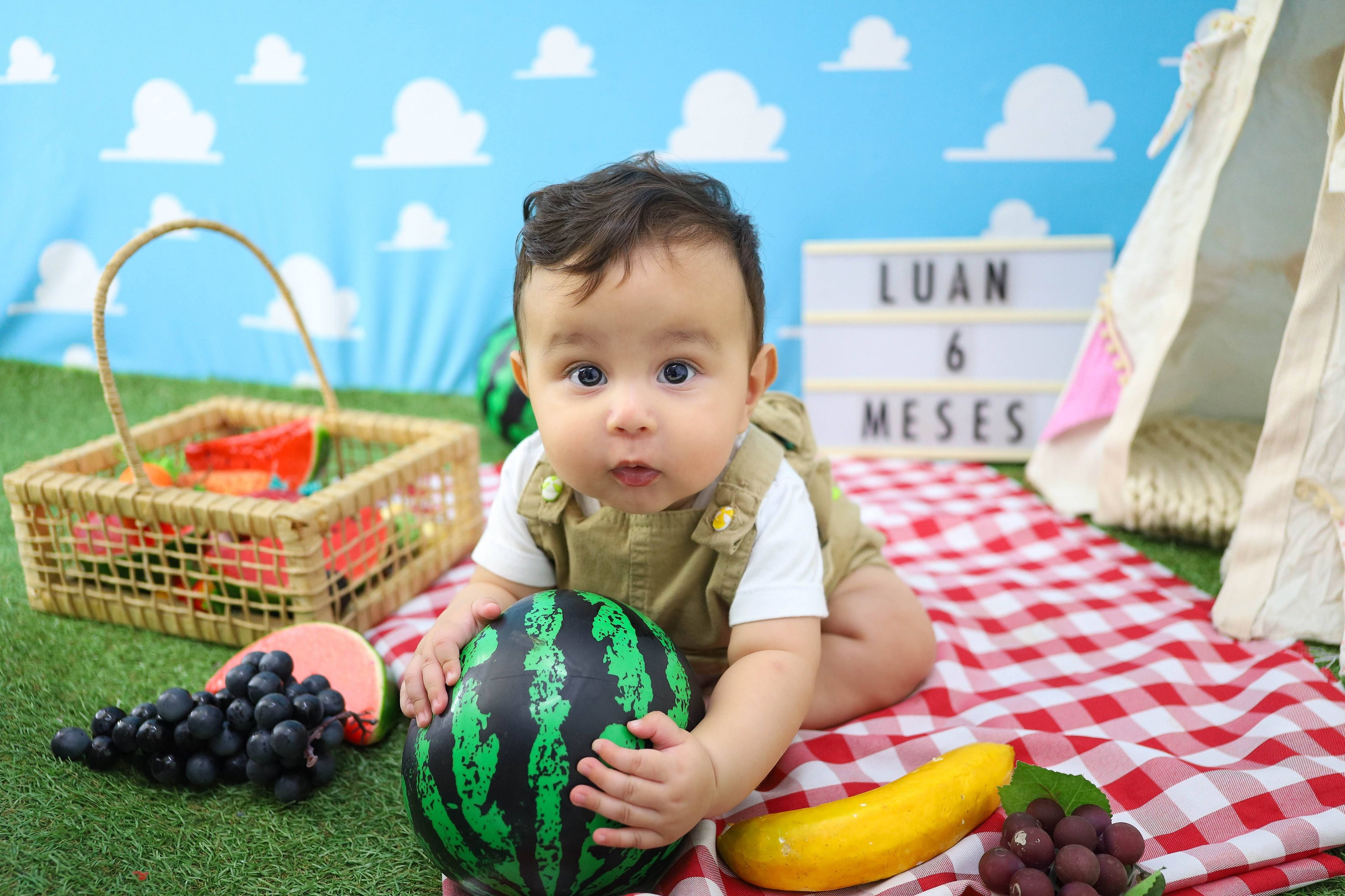 Frutinha/Picnic (6M-12M). Estúdio Gustavo Bueno