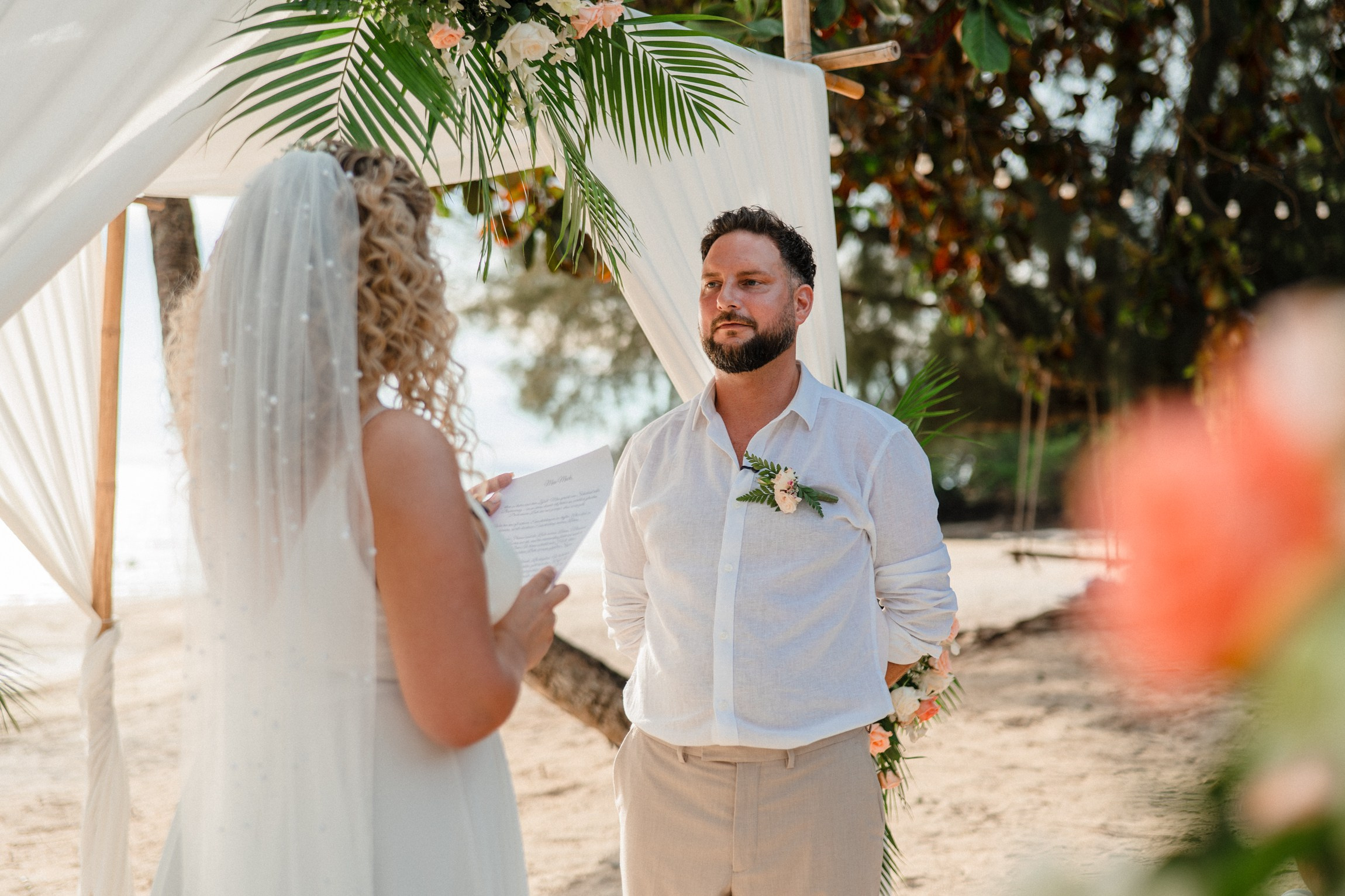 Secluded Beach Wedding Venue