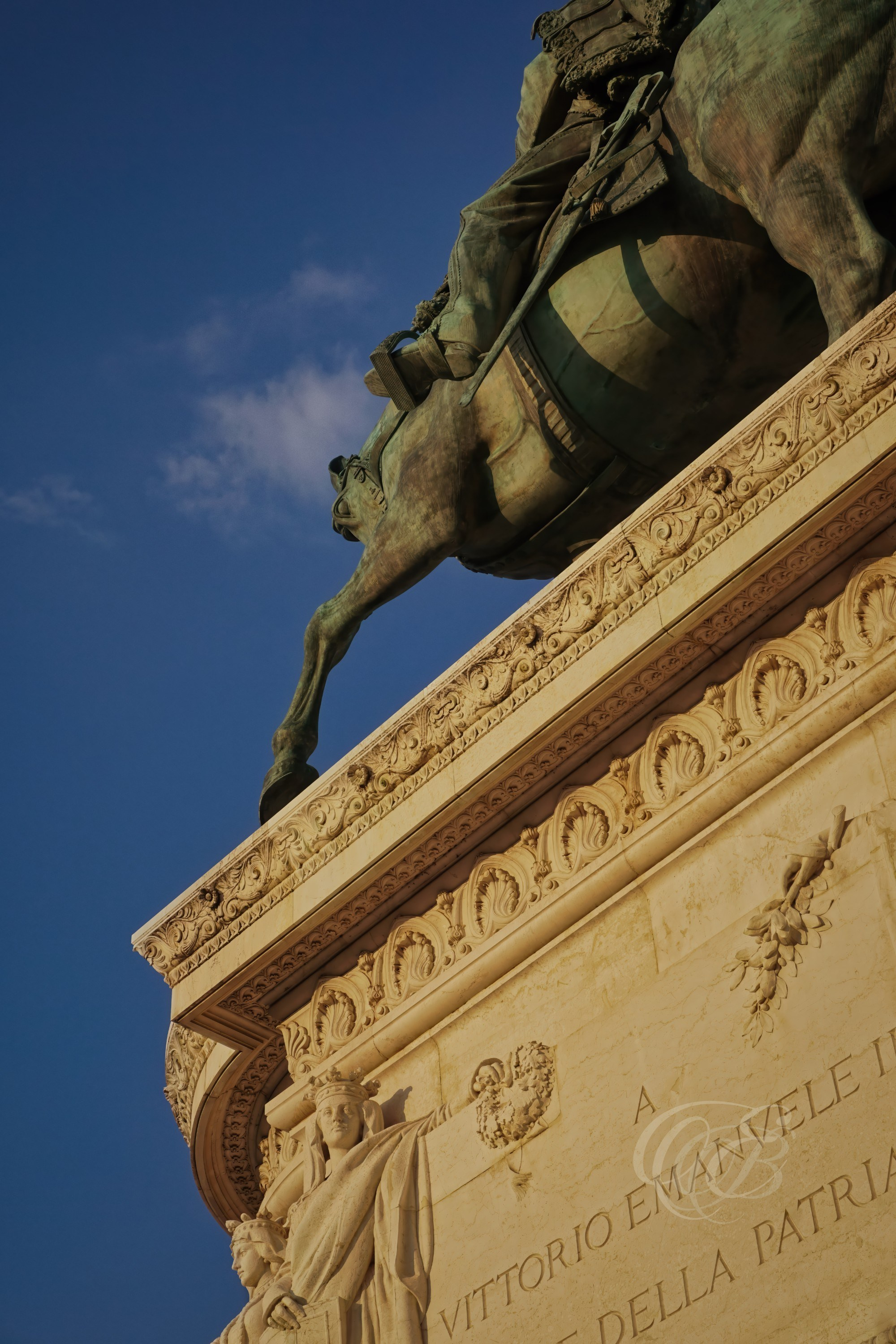 Rome, Italy—Victor Emmanuel II Monument—Eduardo Bartoli Photography—Photograph of the Victor Emmanuel II Monument, national landmark dedicated to the first king of unified Italy and located in the historic center of Rome—Rome, Italy—Victor Emmanuel II Monument—Eduardo Bartoli Photography.