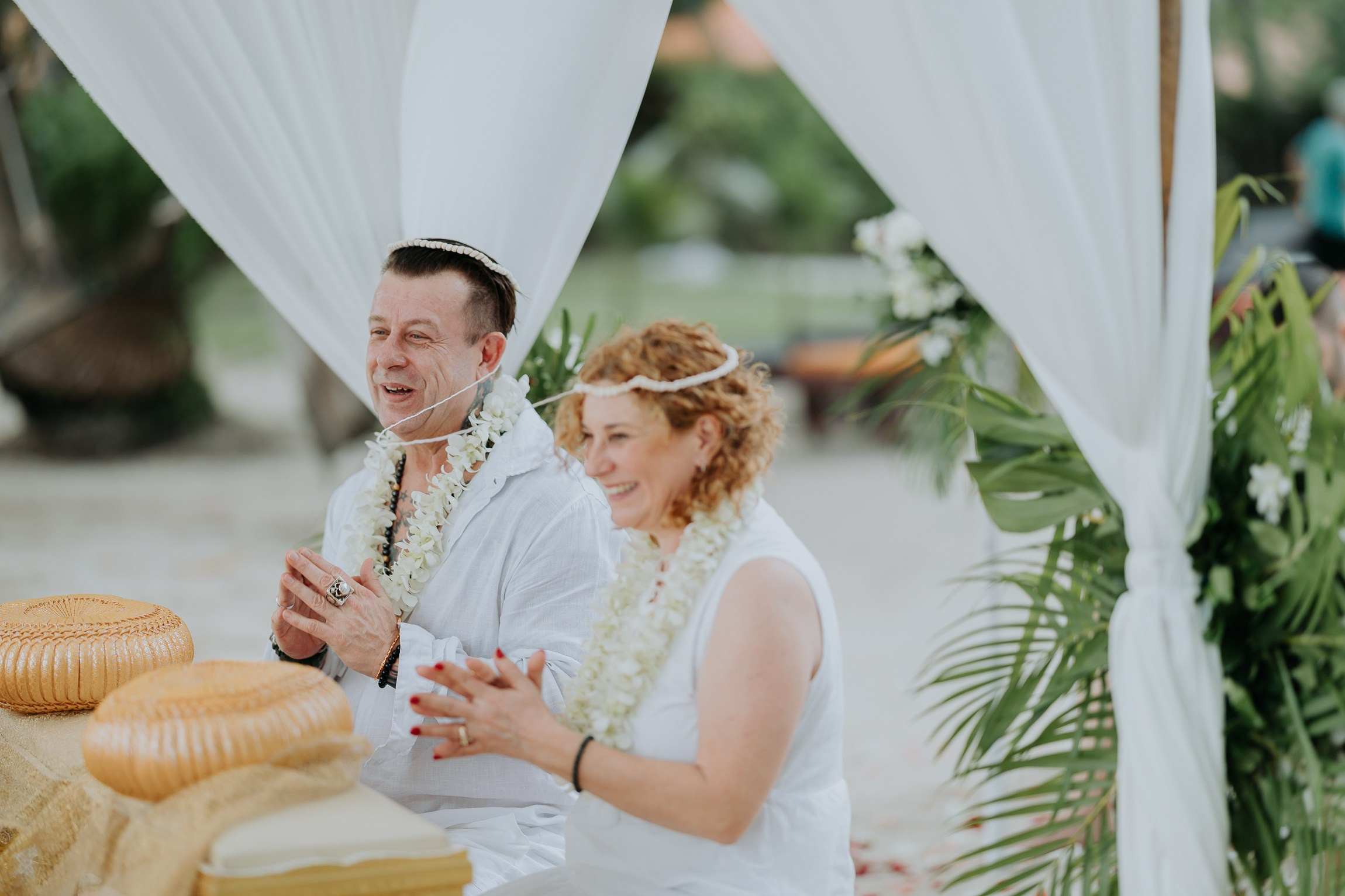 Romantic Buddhist wedding ceremony for two in Koh Samui, Thailand
