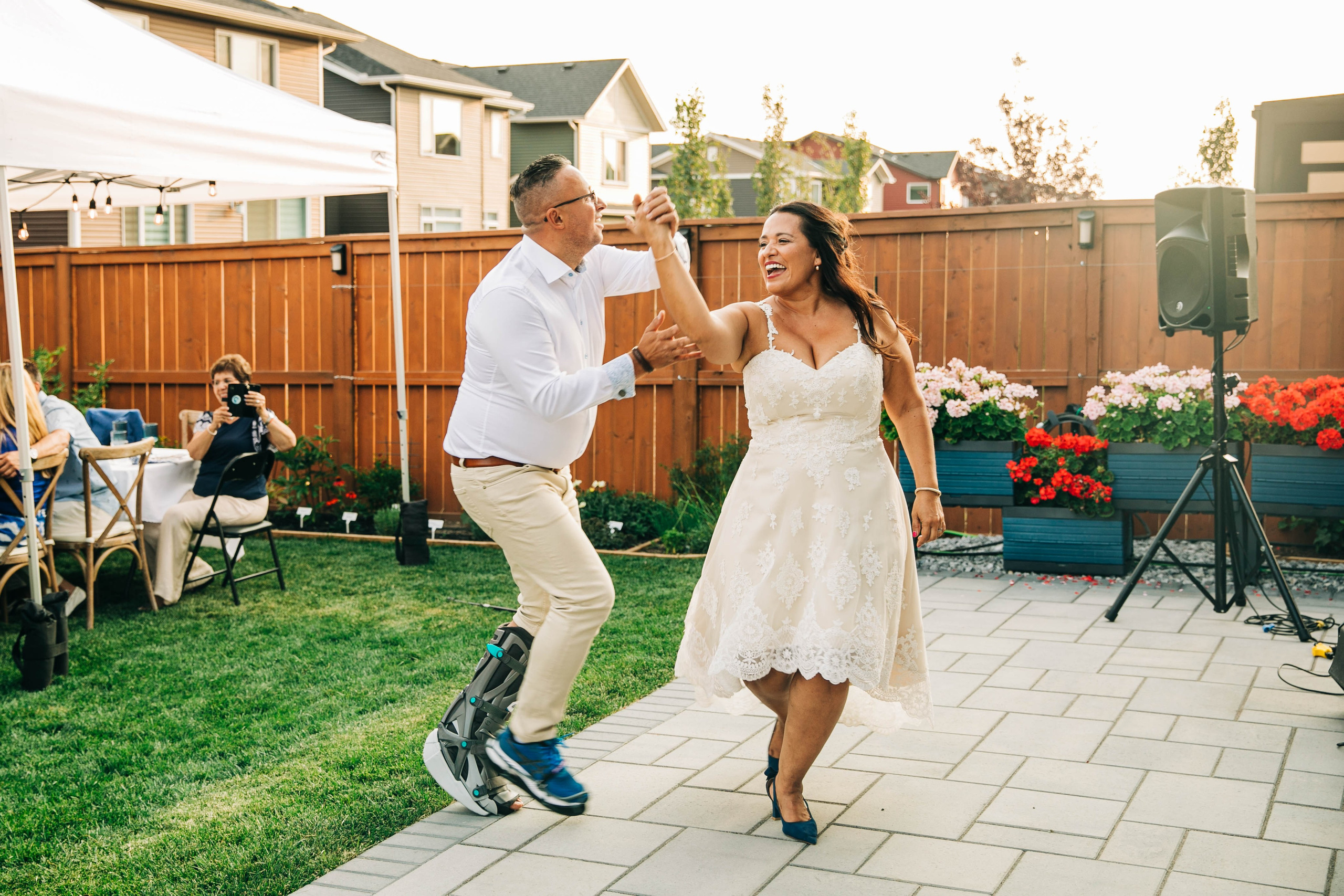 Pamela Backyard Wedding. Ching Li Photography
