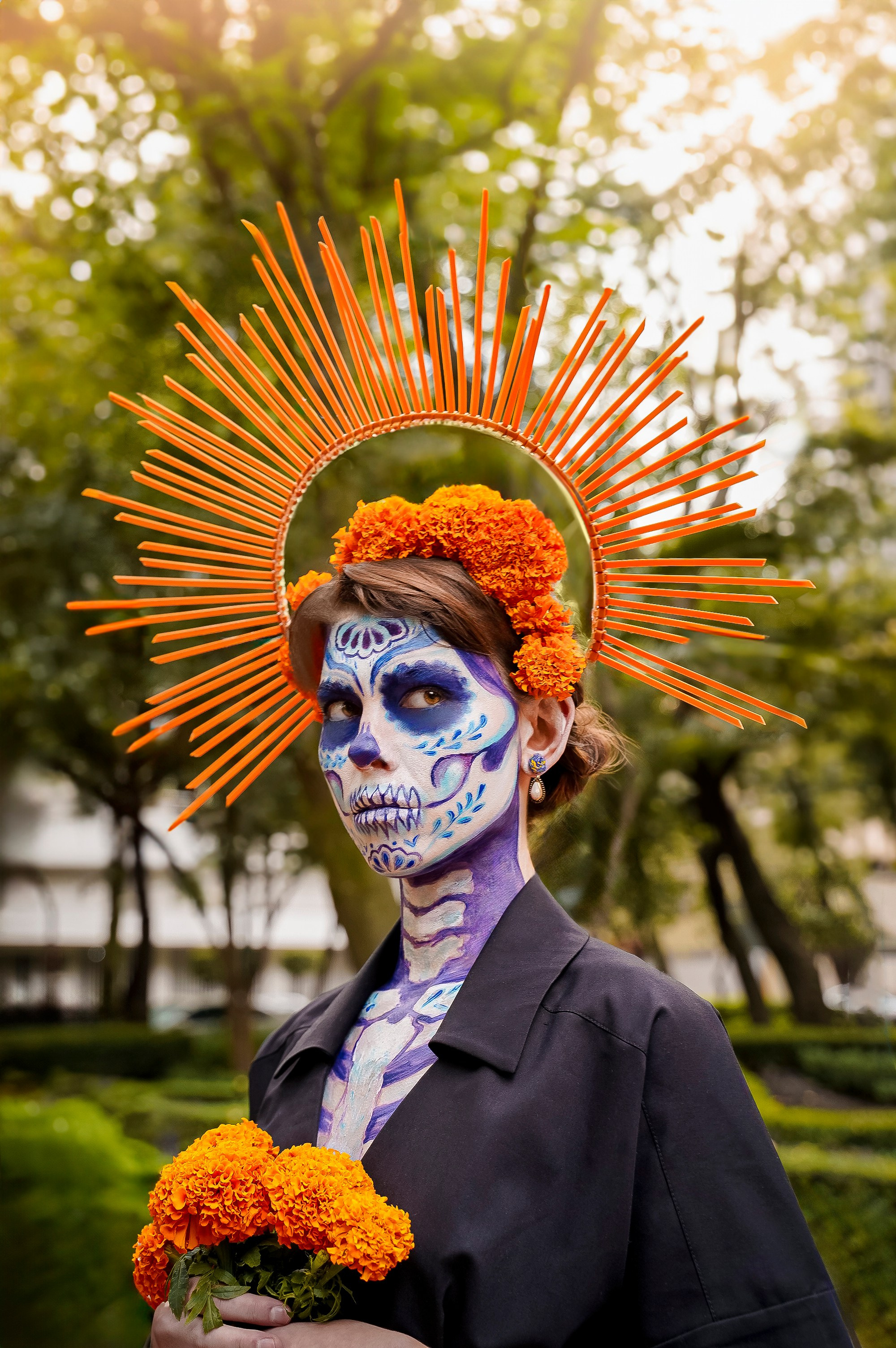 Vacation photoshoot in Mexico City. Capture your trip with a professional photographer in Chapultepec, Roma Dia de los muertos Day of dead. Ekaterina Frolova photography