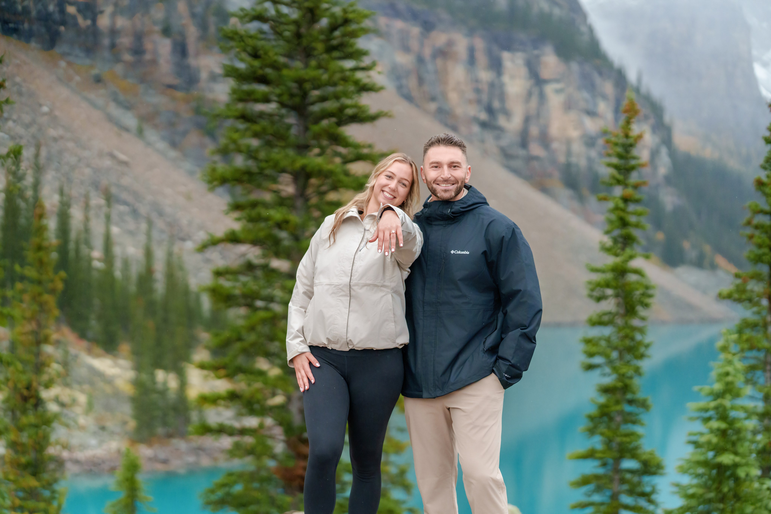Dimitri & Valerie — Surprise Proposal / Moraine Lake — Banff. Engagement, Wedding & Family Photographer in Calgary | allo Photography
