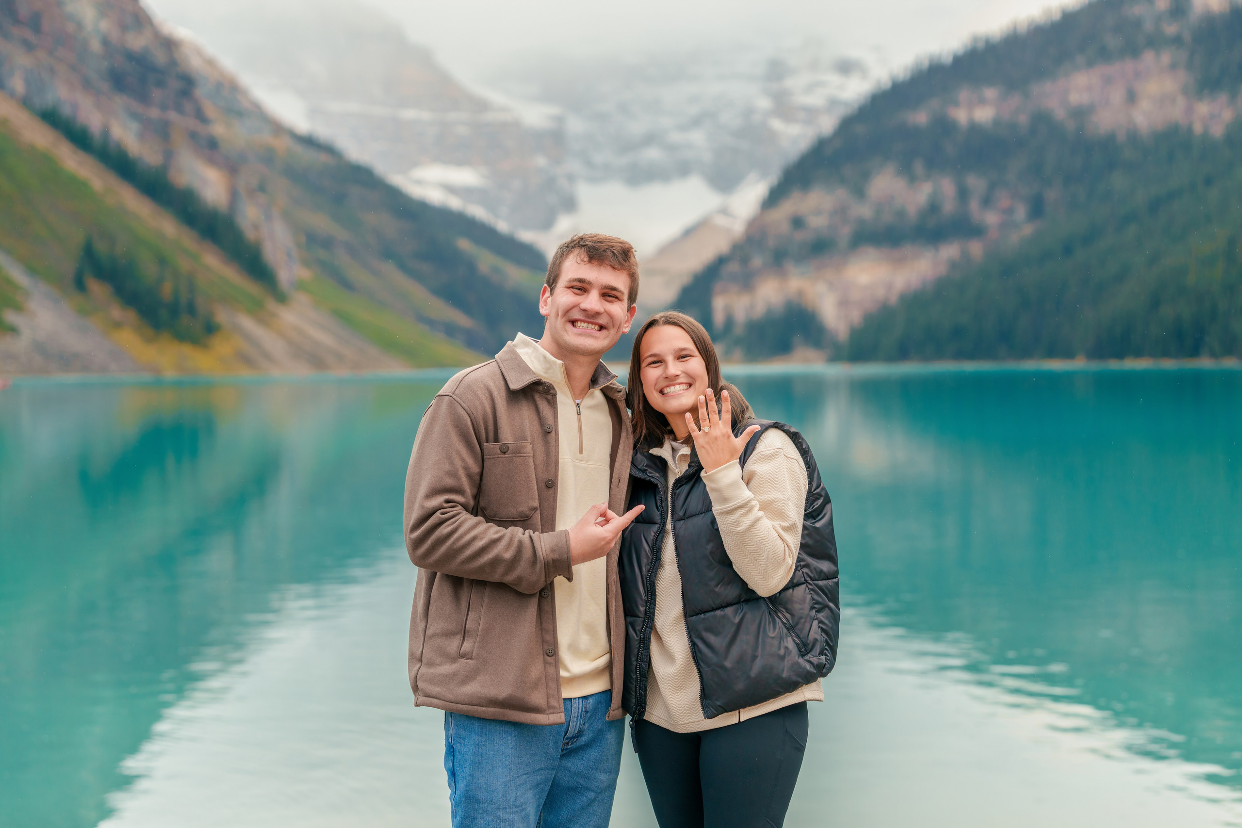 Evan & Alexis — Surprise Proposal — Lake Louise / Banff. Engagement, Wedding & Family Photographer in Calgary | allo Photography