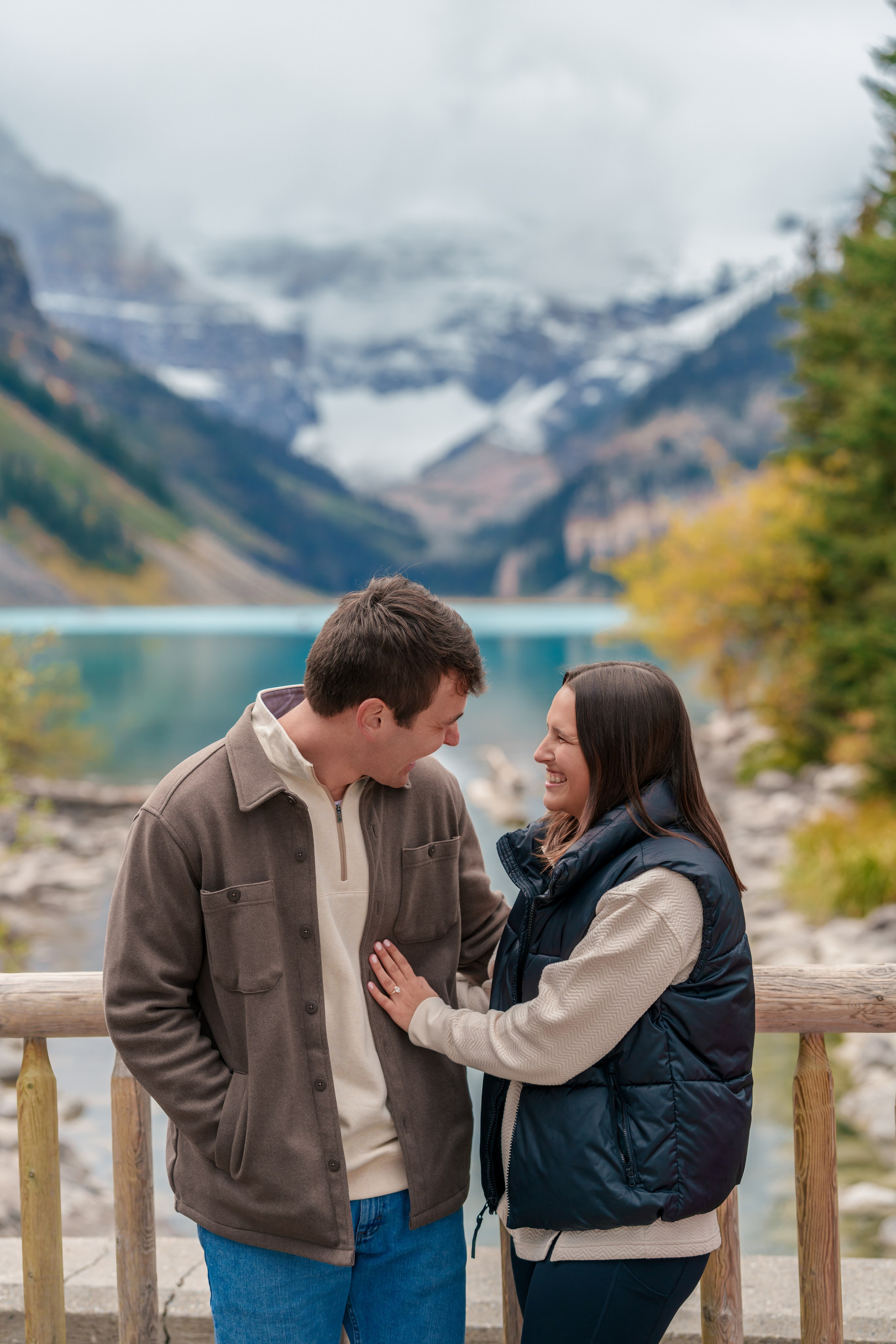 Evan & Alexis — Surprise Proposal — Lake Louise / Banff. Engagement, Wedding & Family Photographer in Calgary | allo Photography