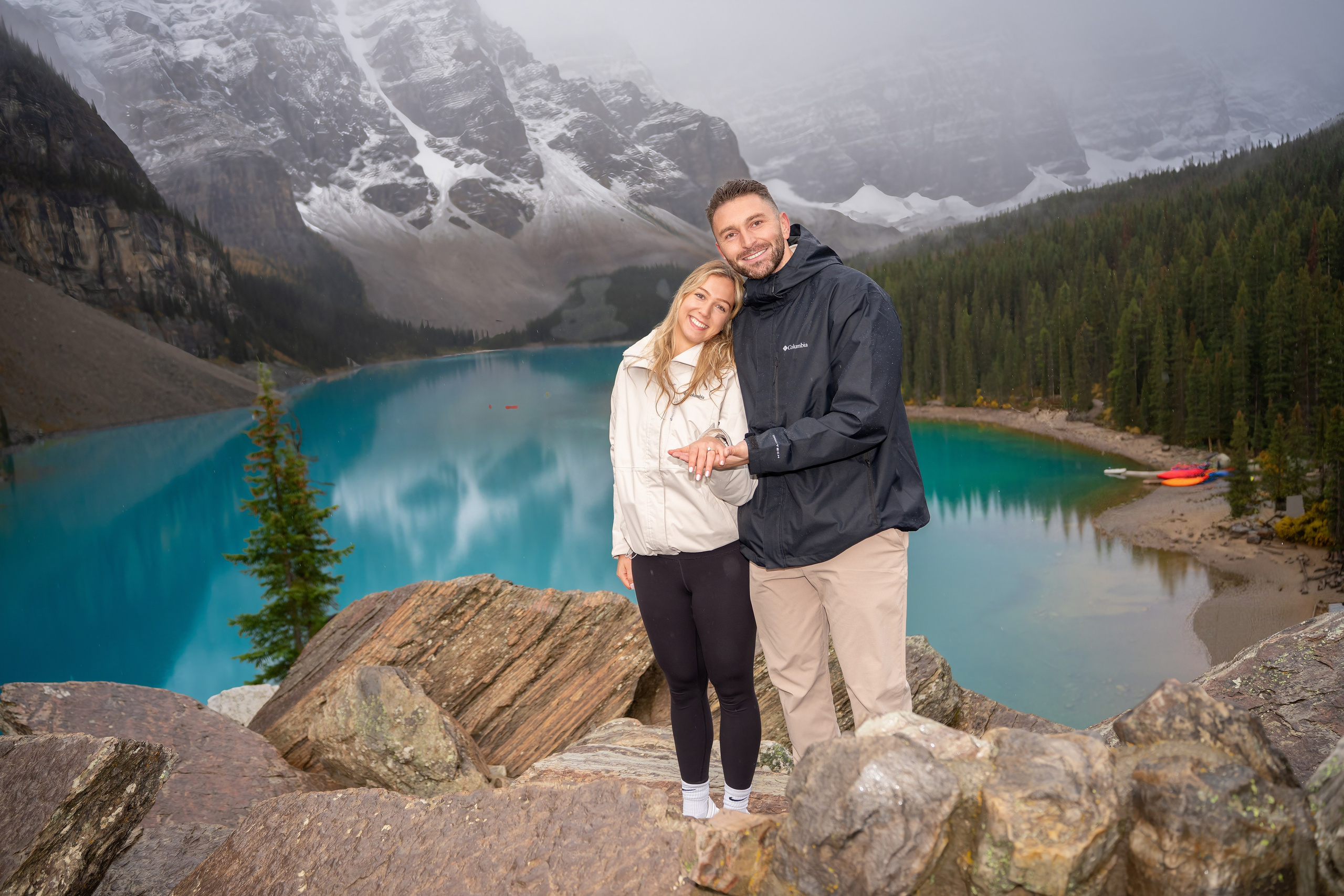 Dimitri & Valerie — Surprise Proposal / Moraine Lake — Banff. Engagement, Wedding & Family Photographer in Calgary | allo Photography