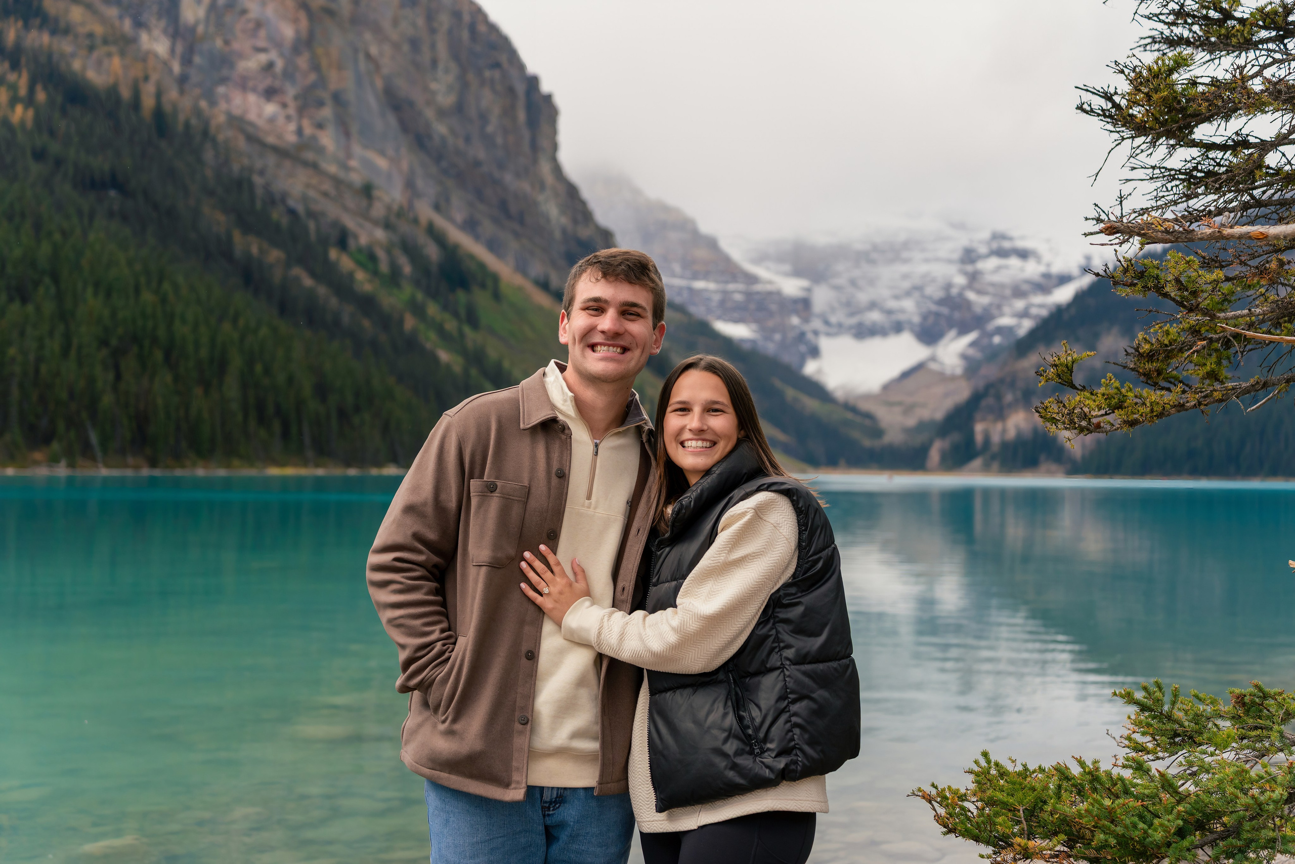 Evan & Alexis — Surprise Proposal — Lake Louise / Banff. Engagement, Wedding & Family Photographer in Calgary | allo Photography