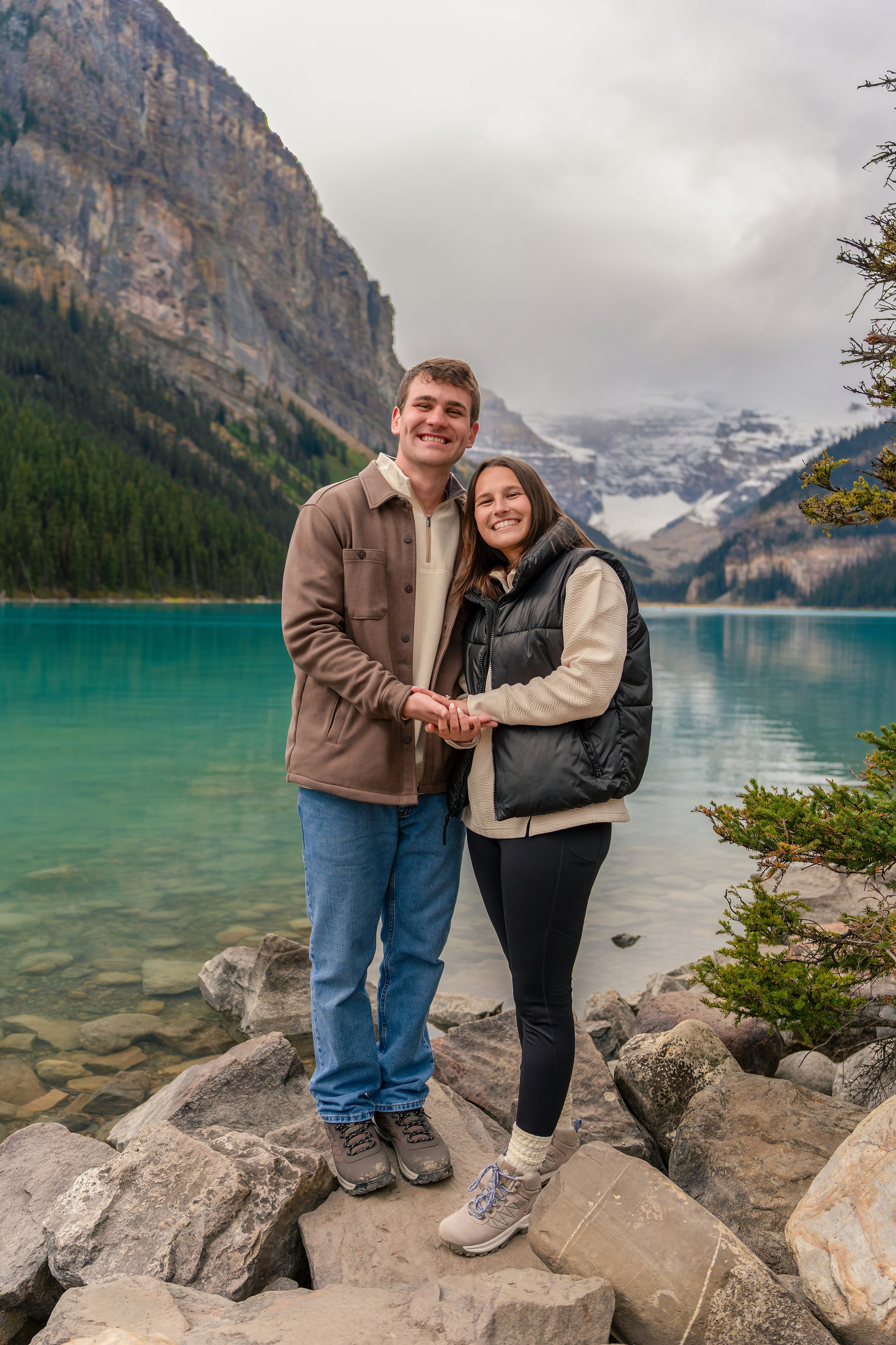 Evan & Alexis — Surprise Proposal — Lake Louise / Banff. Engagement, Wedding & Family Photographer in Calgary | allo Photography