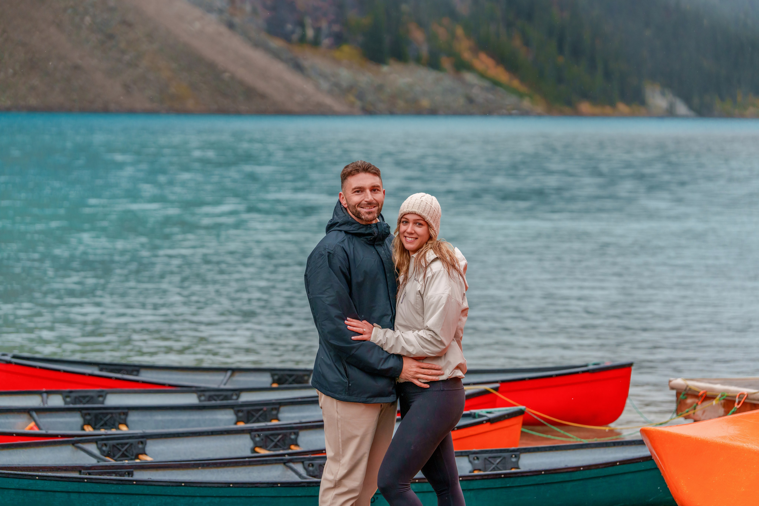 Dimitri & Valerie — Surprise Proposal / Moraine Lake — Banff. Engagement, Wedding & Family Photographer in Calgary | allo Photography