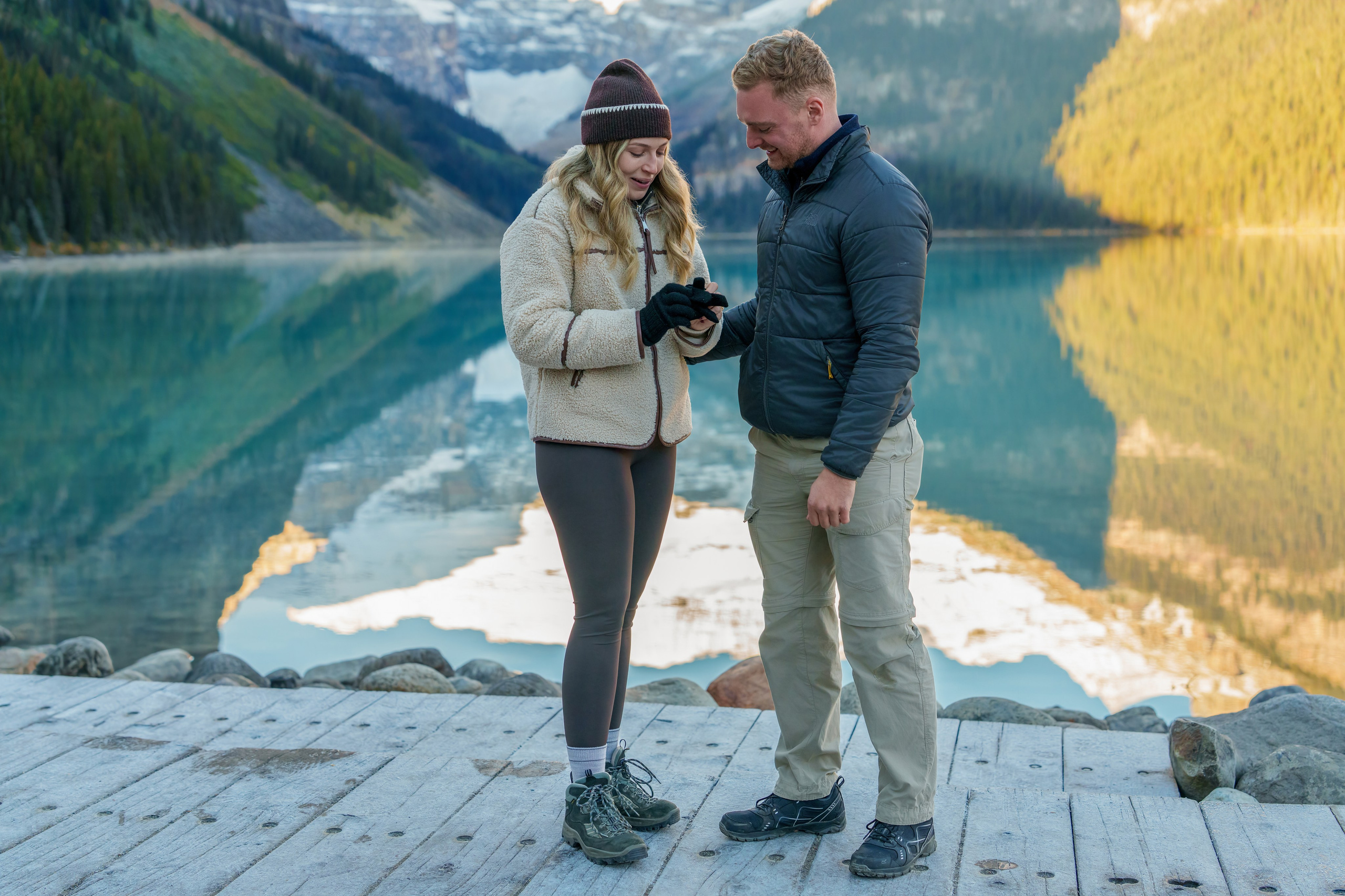 Harry & Steph — Surprise Proposal — Lake Louise / Banff. Engagement, Wedding & Family Photographer in Calgary | allo Photography