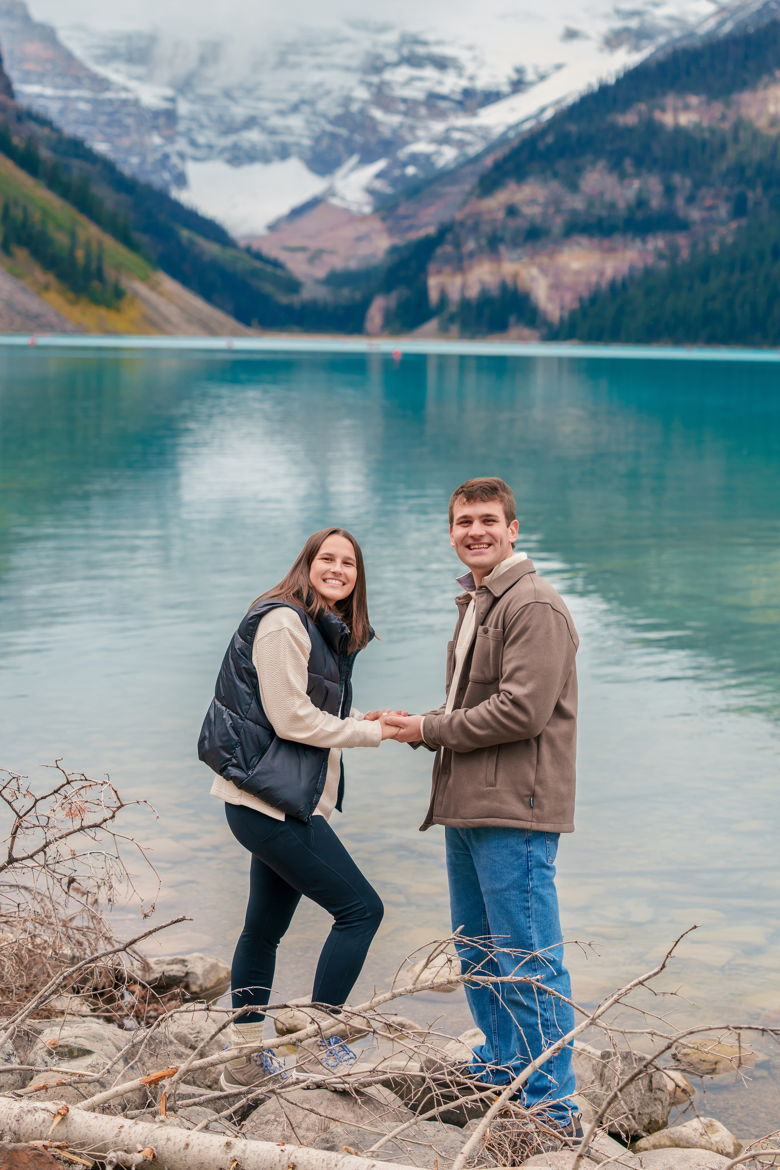 Evan & Alexis — Surprise Proposal — Lake Louise / Banff. Engagement, Wedding & Family Photographer in Calgary | allo Photography