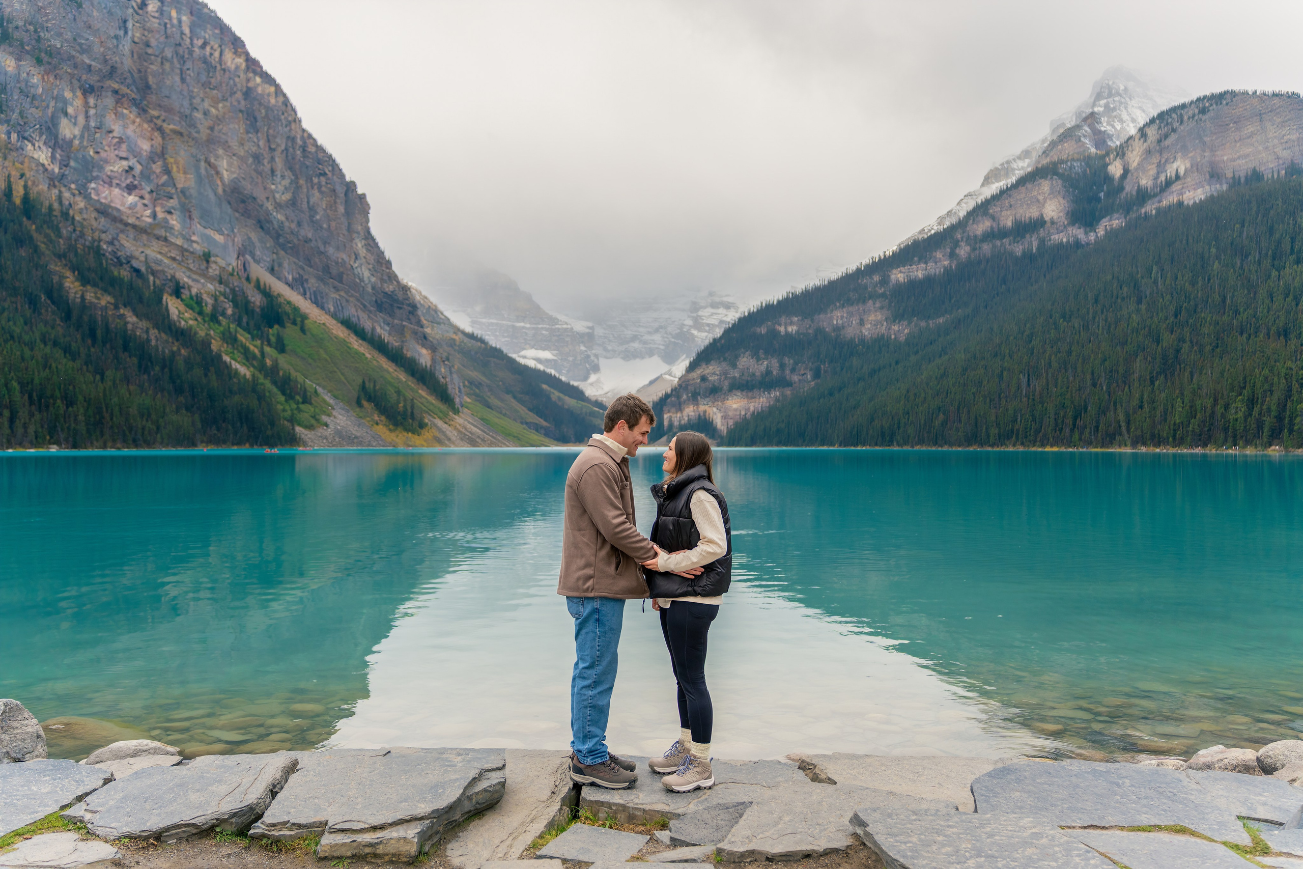Evan & Alexis — Surprise Proposal — Lake Louise / Banff. Engagement, Wedding & Family Photographer in Calgary | allo Photography