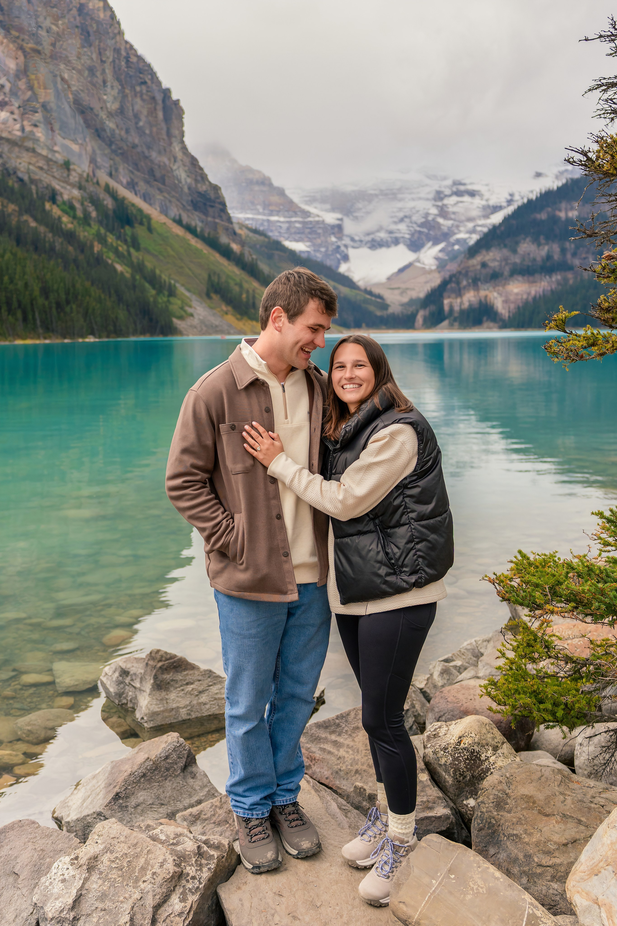 Evan & Alexis — Surprise Proposal — Lake Louise / Banff. Engagement, Wedding & Family Photographer in Calgary | allo Photography