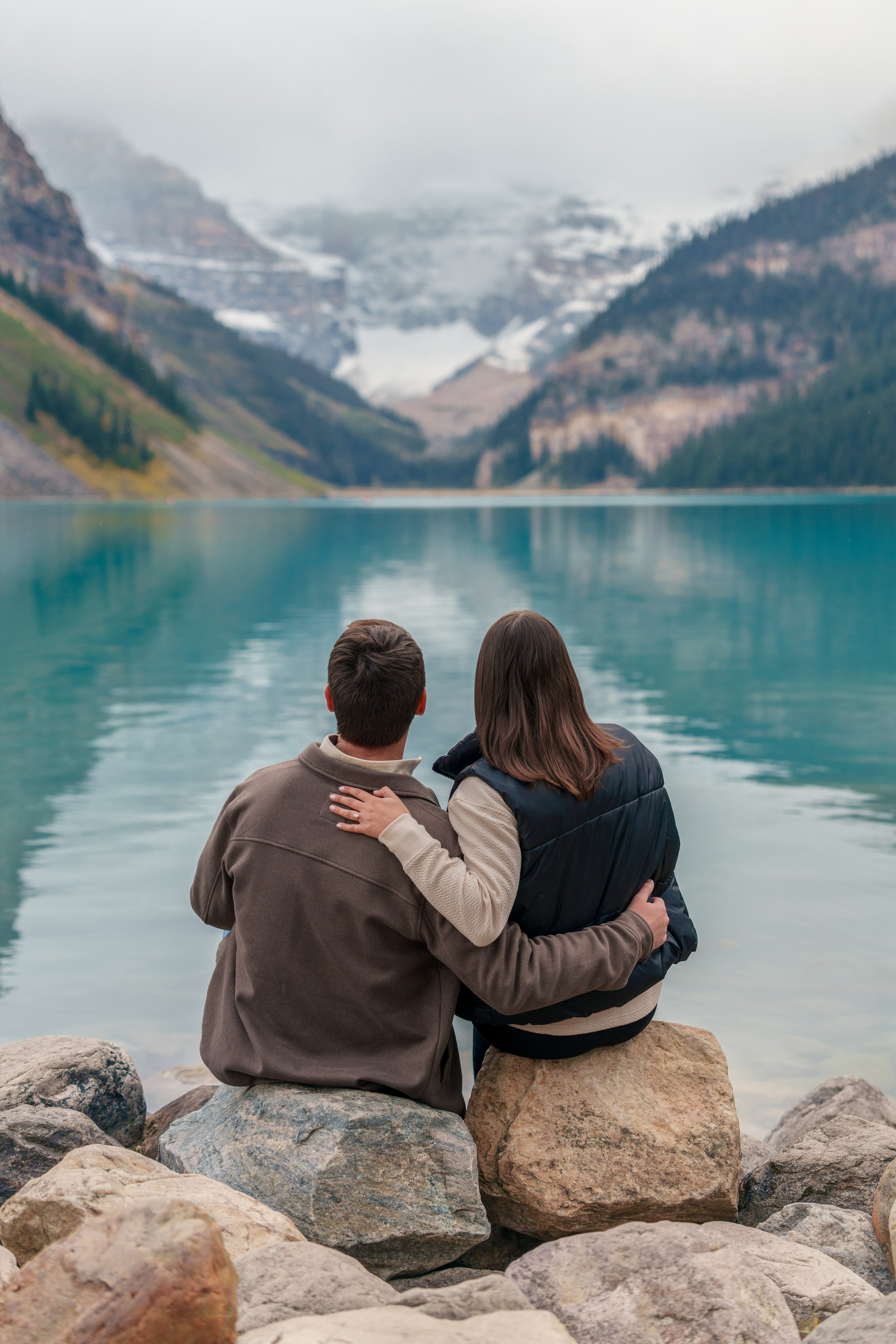 Evan & Alexis — Surprise Proposal — Lake Louise / Banff. Engagement, Wedding & Family Photographer in Calgary | allo Photography