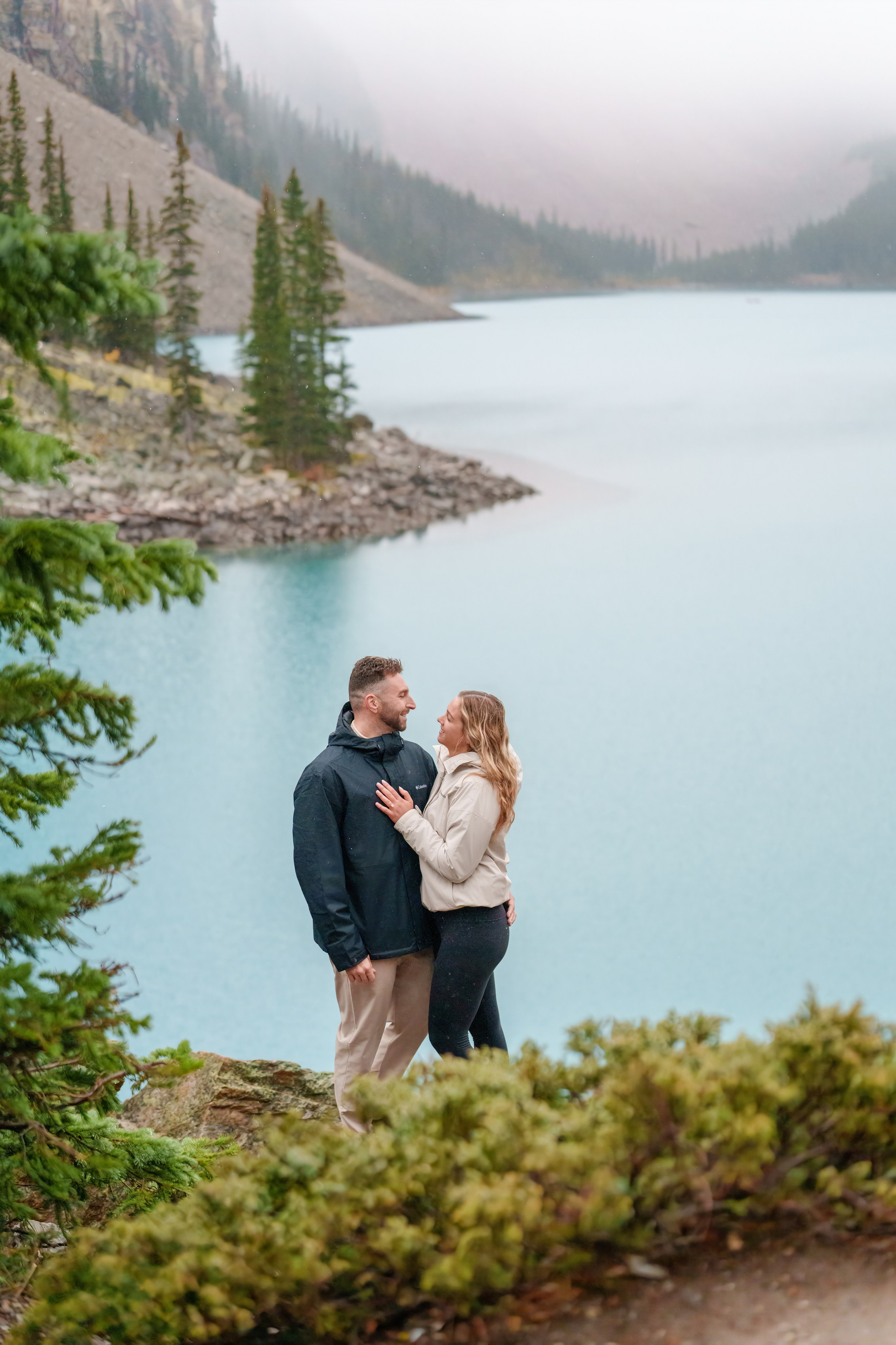 Dimitri & Valerie — Surprise Proposal / Moraine Lake — Banff. Engagement, Wedding & Family Photographer in Calgary | allo Photography