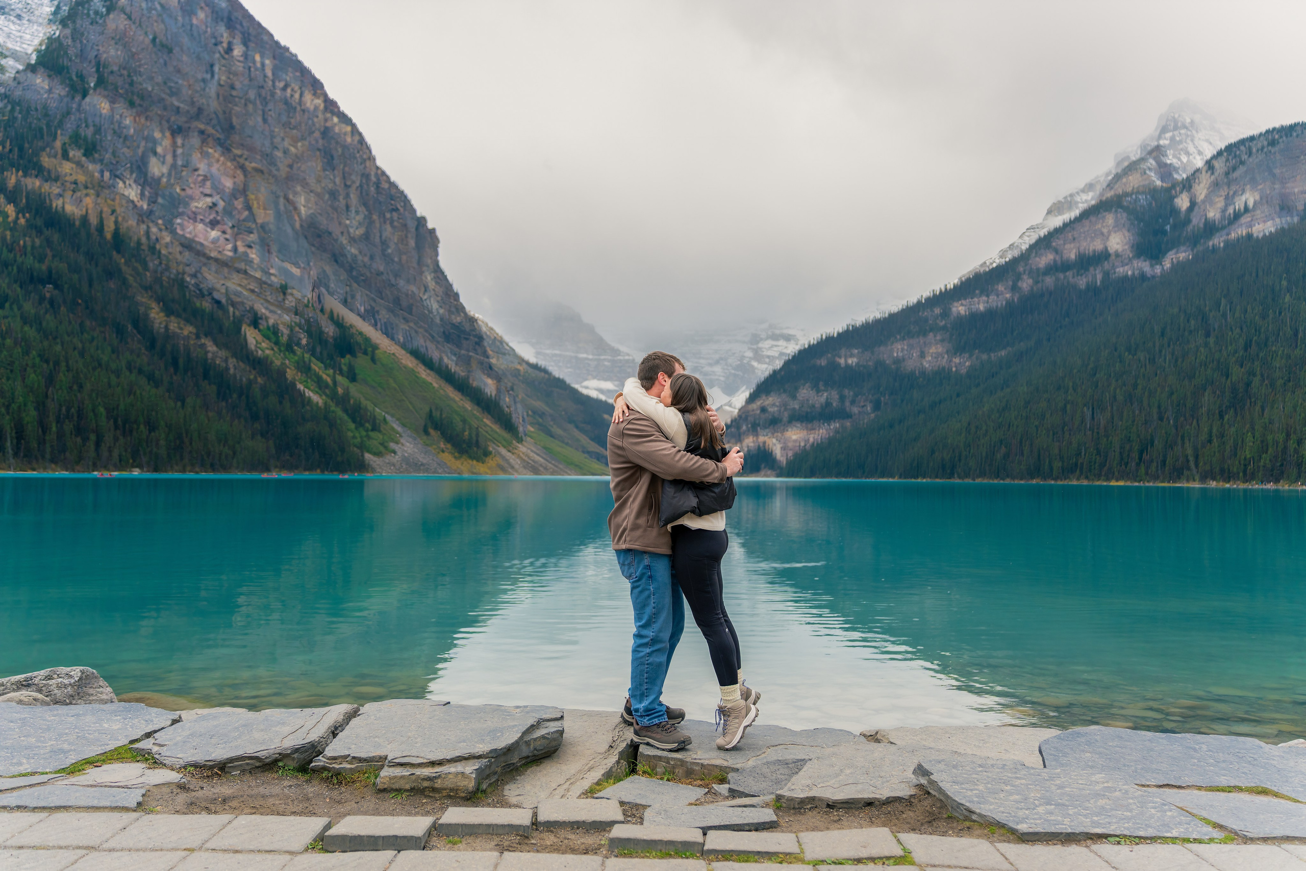 Evan & Alexis — Surprise Proposal — Lake Louise / Banff. Engagement, Wedding & Family Photographer in Calgary | allo Photography